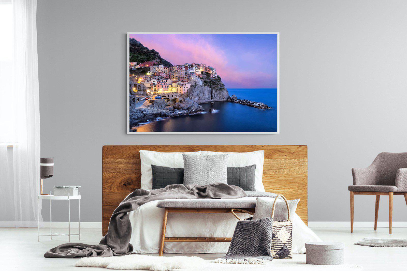 Manarola-Wall_Art-150 x 100cm-Mounted Canvas-White-Pixalot