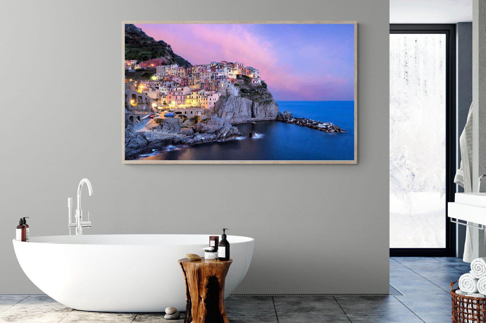 Manarola-Wall_Art-180 x 110cm-Mounted Canvas-Wood-Pixalot