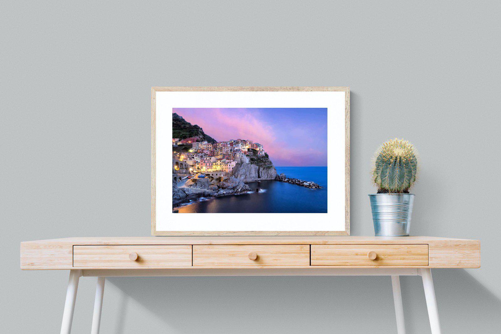 Manarola-Wall_Art-80 x 60cm-Framed Print-Wood-Pixalot