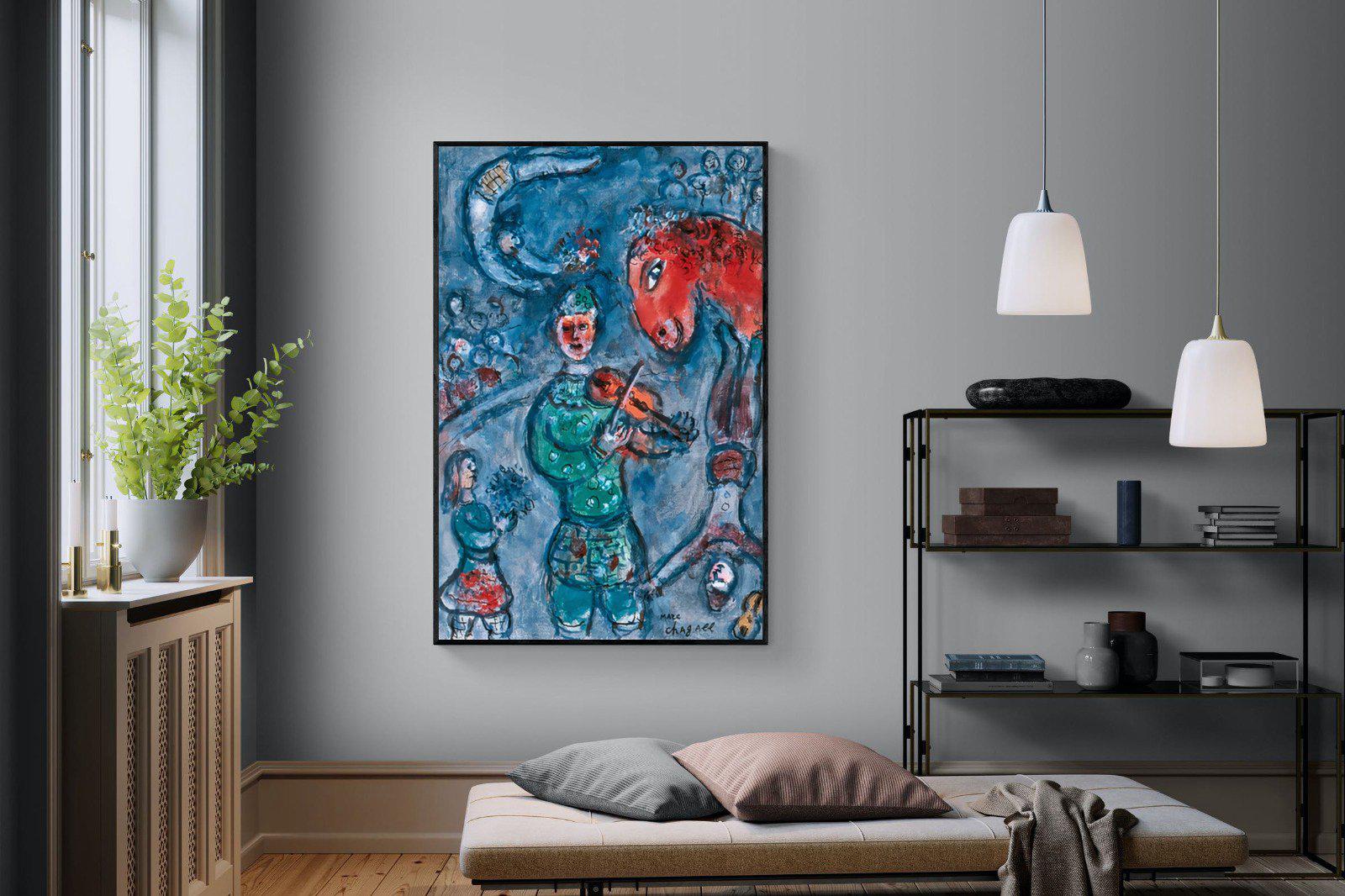 Marc Chagall-Wall_Art-120 x 180cm-Mounted Canvas-Black-Pixalot