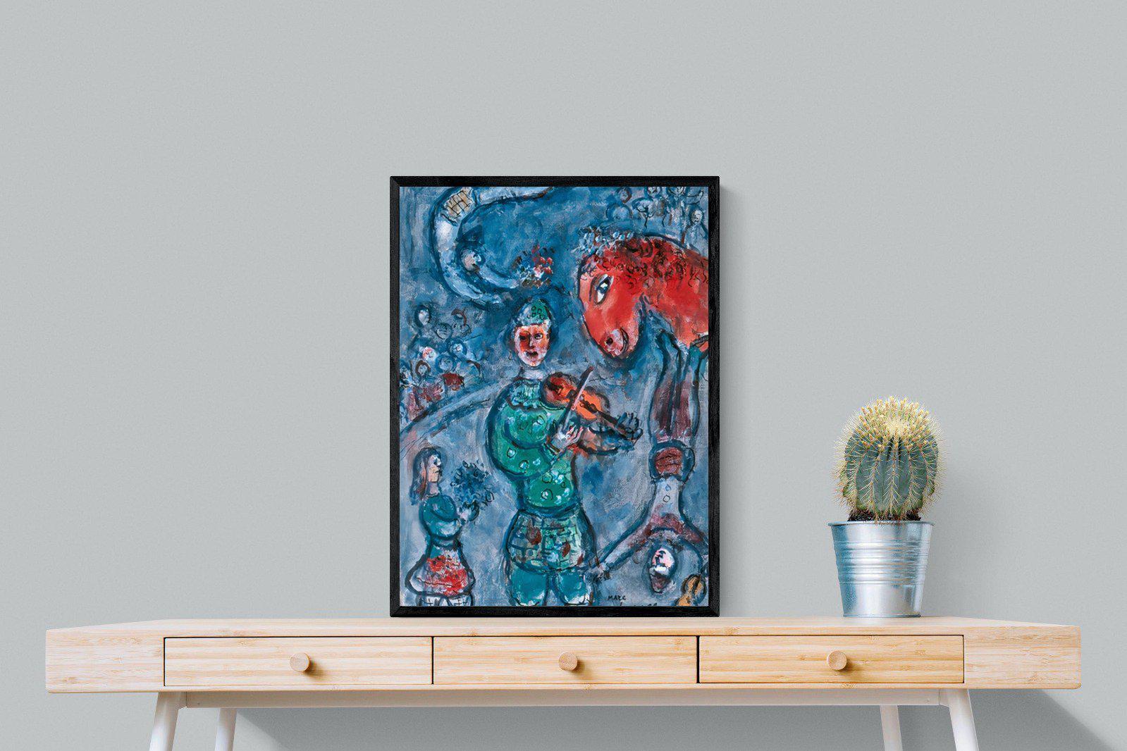 Marc Chagall-Wall_Art-60 x 80cm-Mounted Canvas-Black-Pixalot