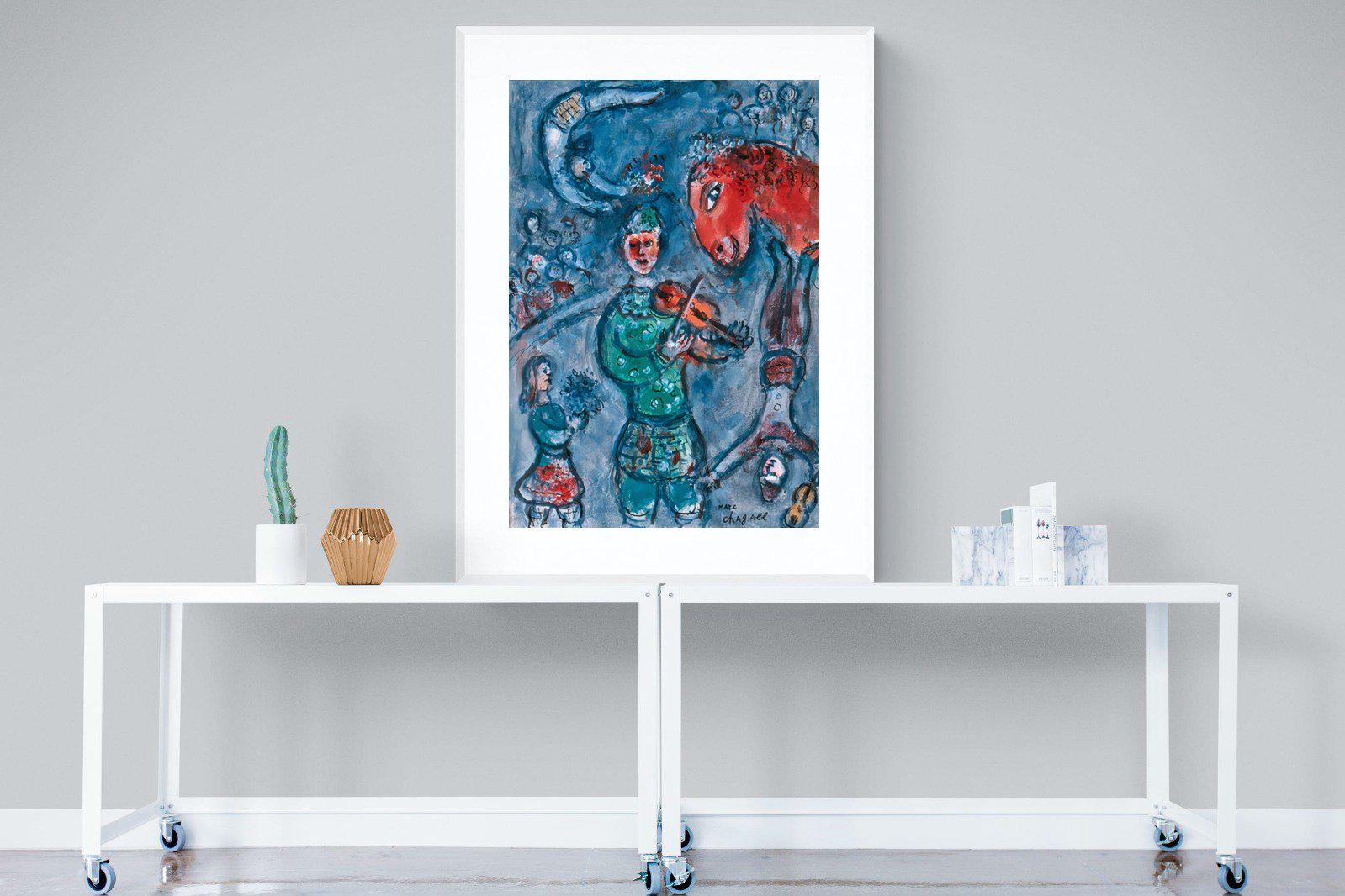 Marc Chagall-Wall_Art-90 x 120cm-Framed Print-White-Pixalot