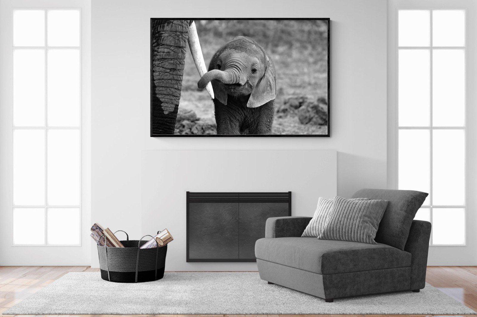 Maternal-Wall_Art-150 x 100cm-Mounted Canvas-Black-Pixalot