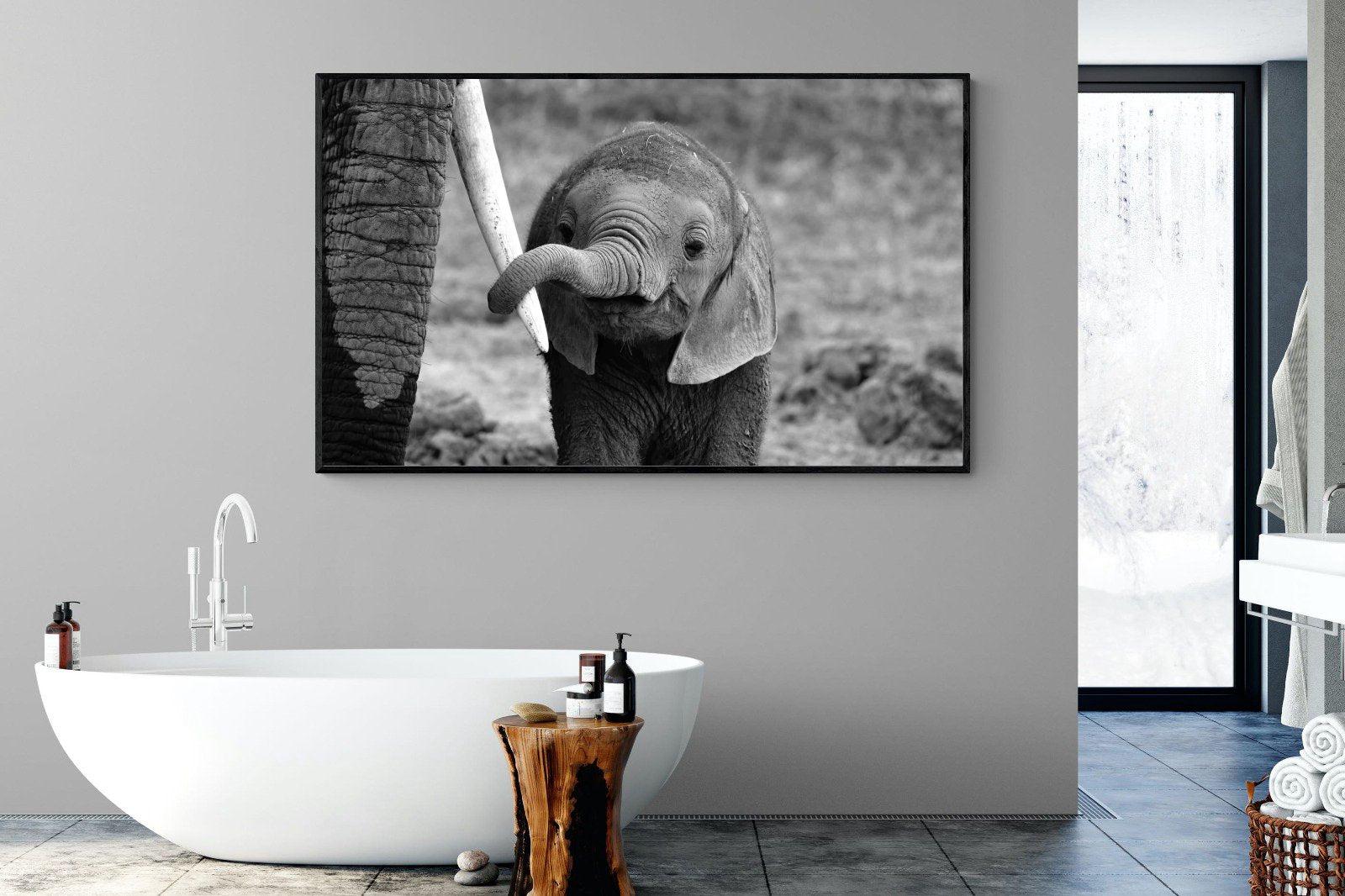 Maternal-Wall_Art-180 x 110cm-Mounted Canvas-Black-Pixalot