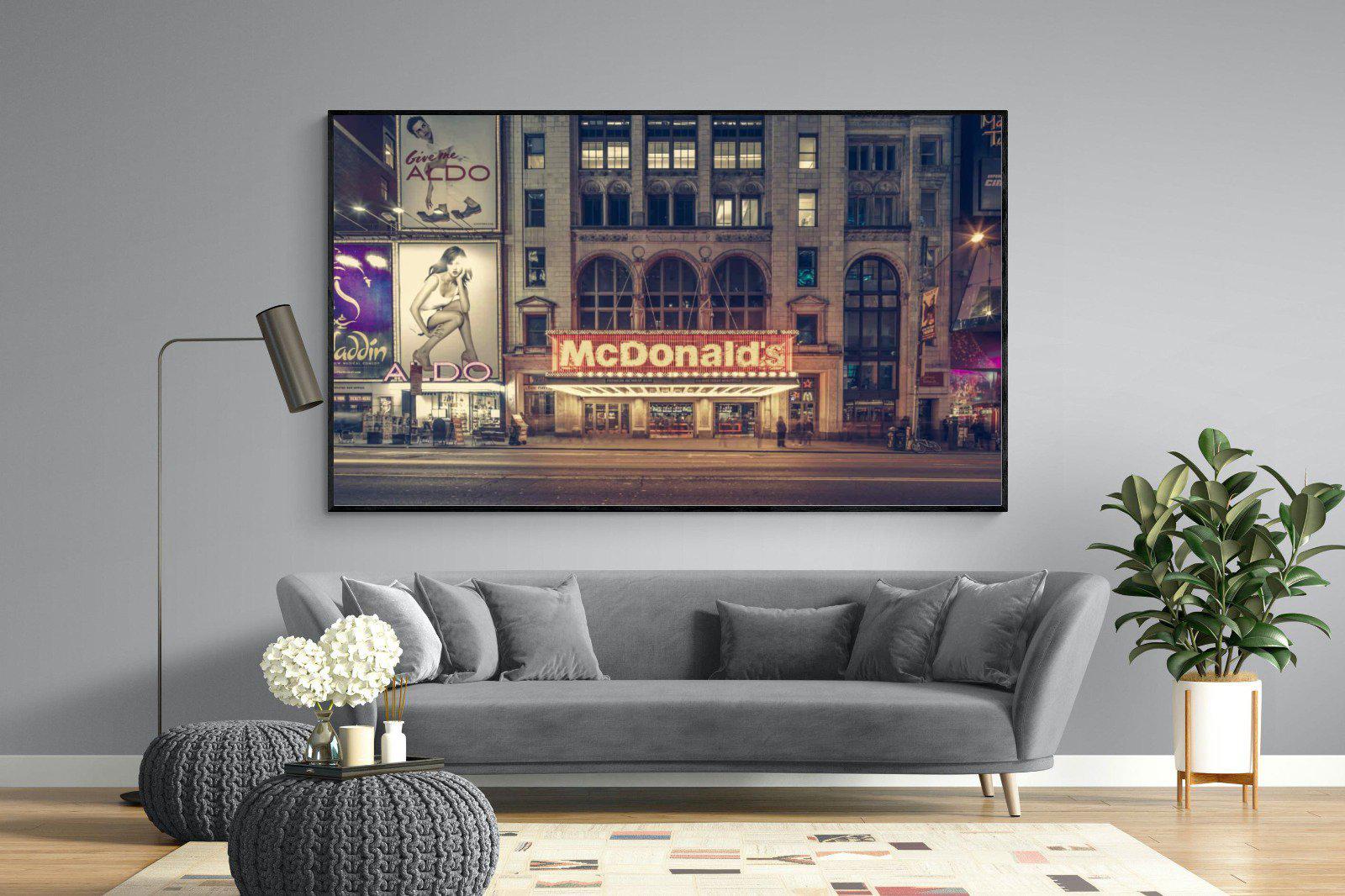 McDonald's-Wall_Art-220 x 130cm-Mounted Canvas-Black-Pixalot