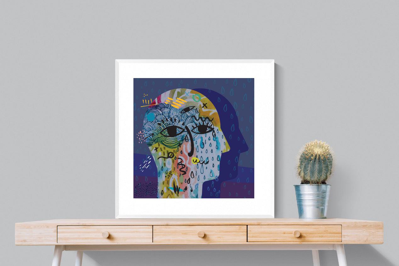 Melancholy-Wall_Art-80 x 80cm-Framed Print-White-Pixalot