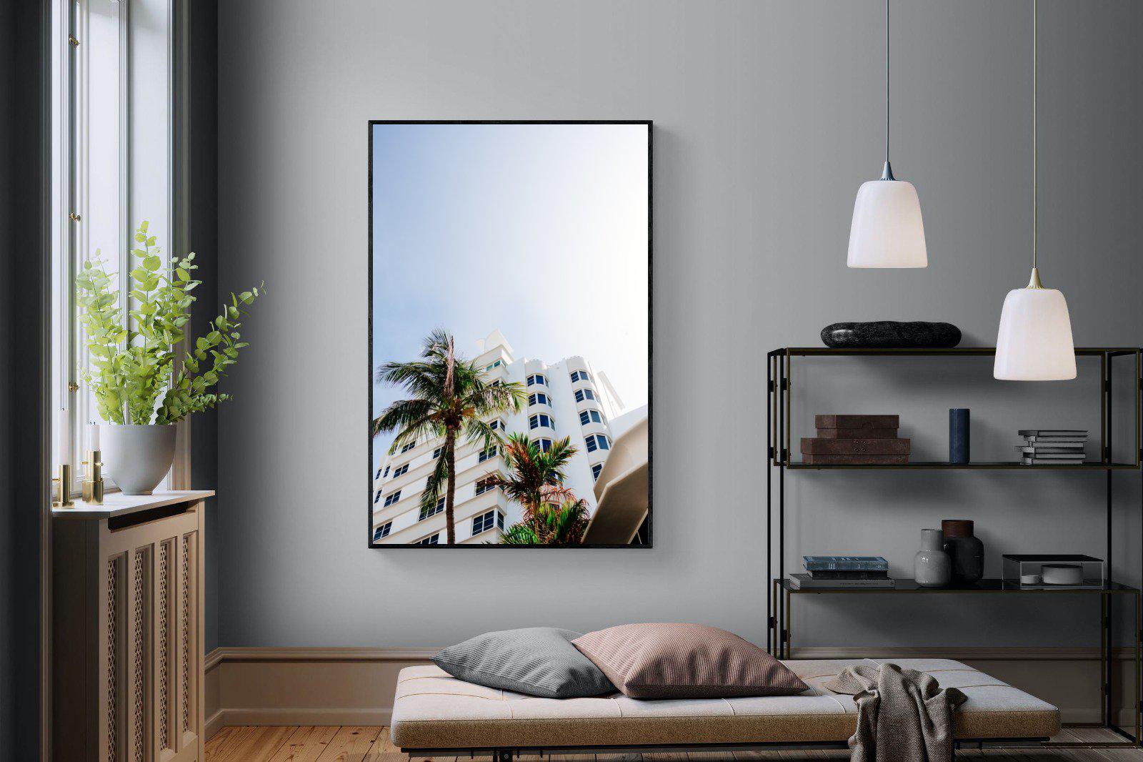 Miami-Wall_Art-120 x 180cm-Mounted Canvas-Black-Pixalot