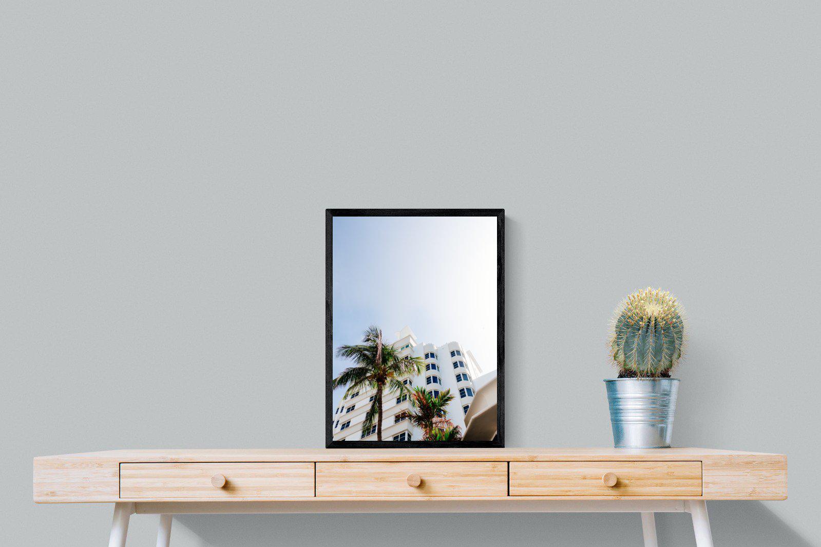 Miami-Wall_Art-45 x 60cm-Mounted Canvas-Black-Pixalot