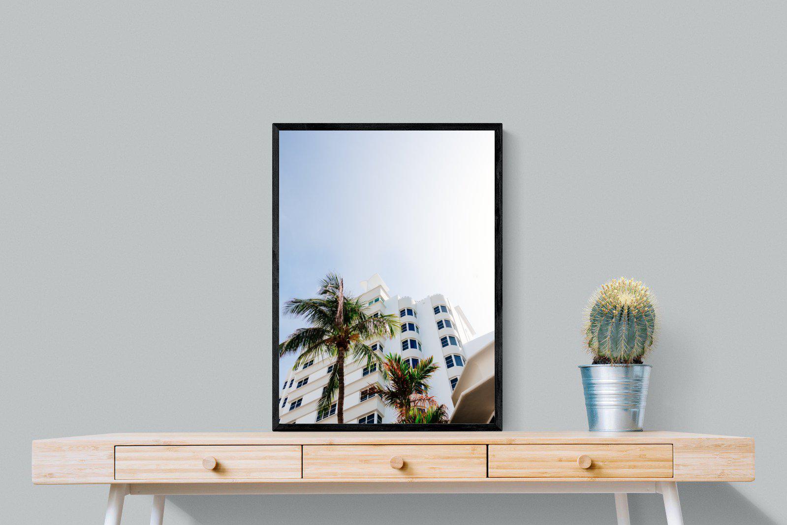 Miami-Wall_Art-60 x 80cm-Mounted Canvas-Black-Pixalot