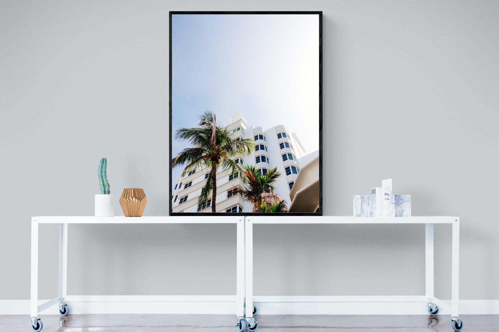 Miami-Wall_Art-90 x 120cm-Mounted Canvas-Black-Pixalot