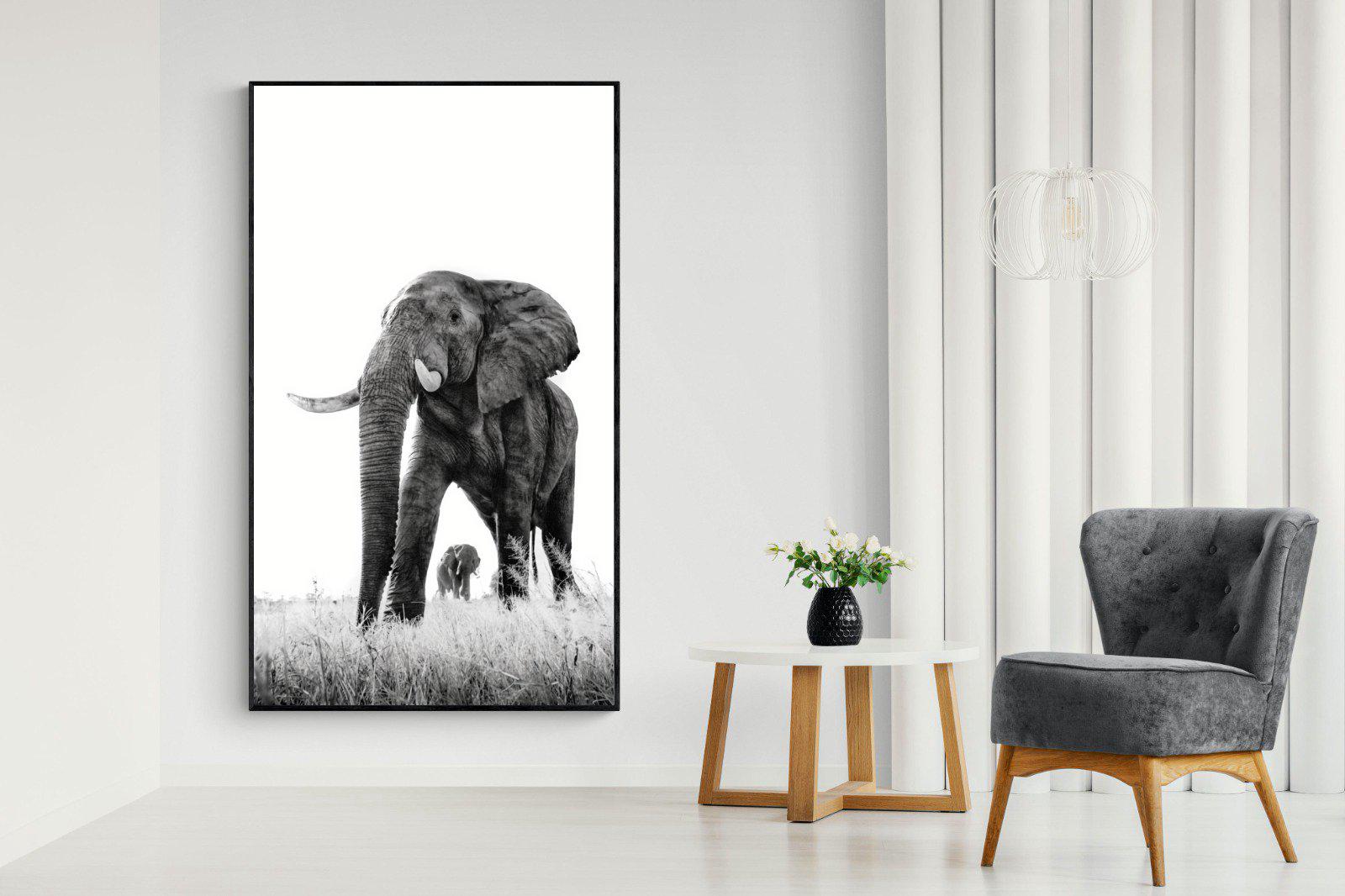 Mighty-Wall_Art-130 x 220cm-Mounted Canvas-Black-Pixalot