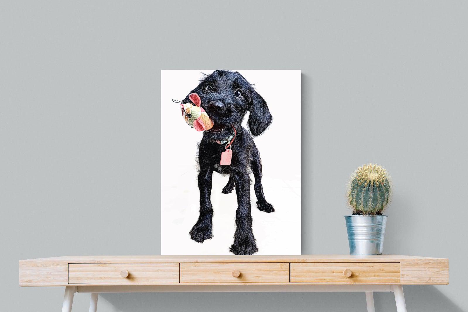 Mini Pup-Wall_Art-60 x 80cm-Mounted Canvas-No Frame-Pixalot