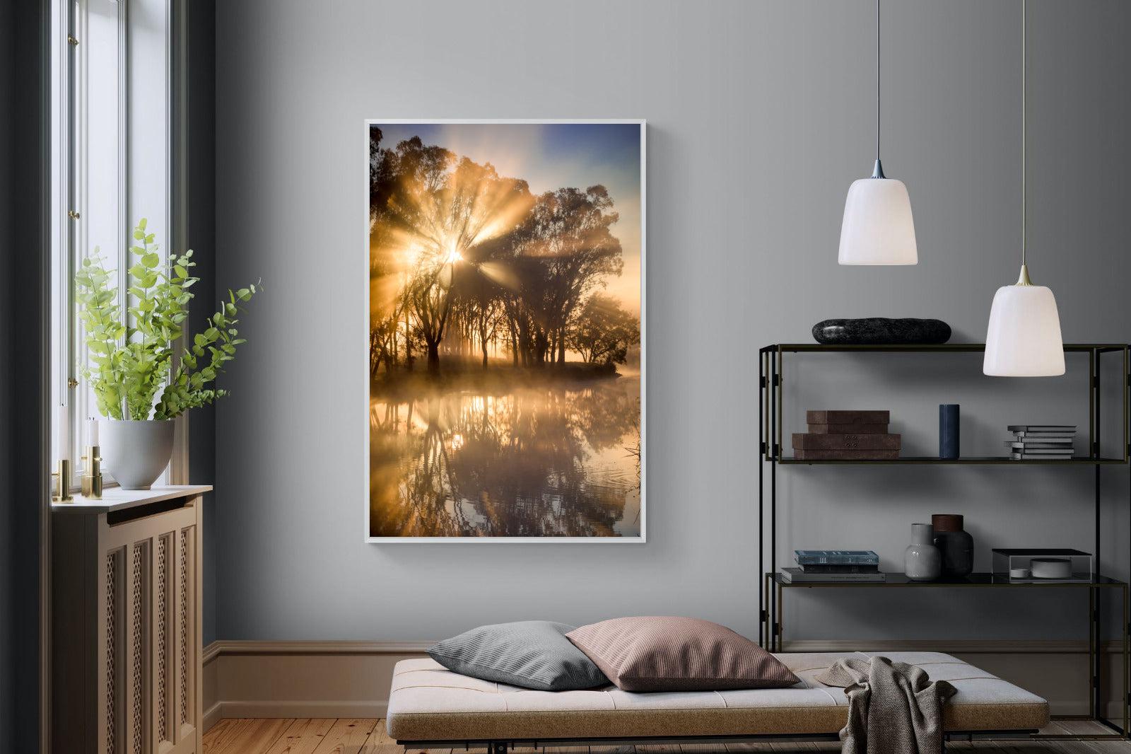 Misty Morning-Wall_Art-120 x 180cm-Mounted Canvas-White-Pixalot