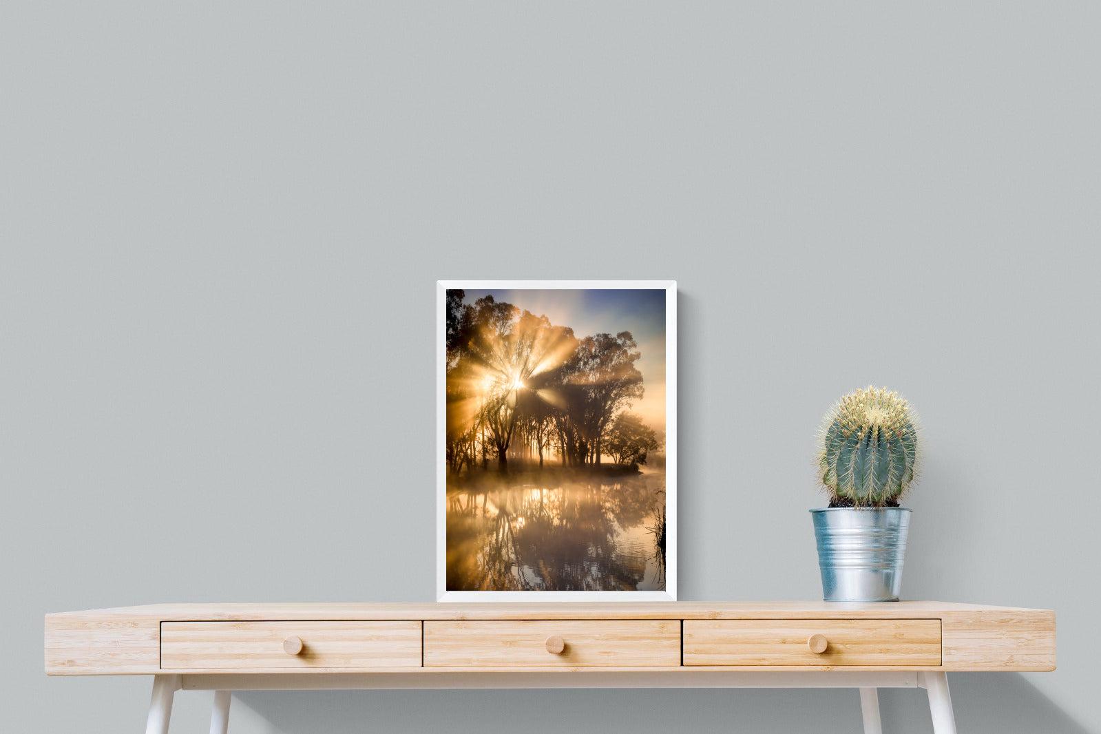 Misty Morning-Wall_Art-45 x 60cm-Mounted Canvas-White-Pixalot