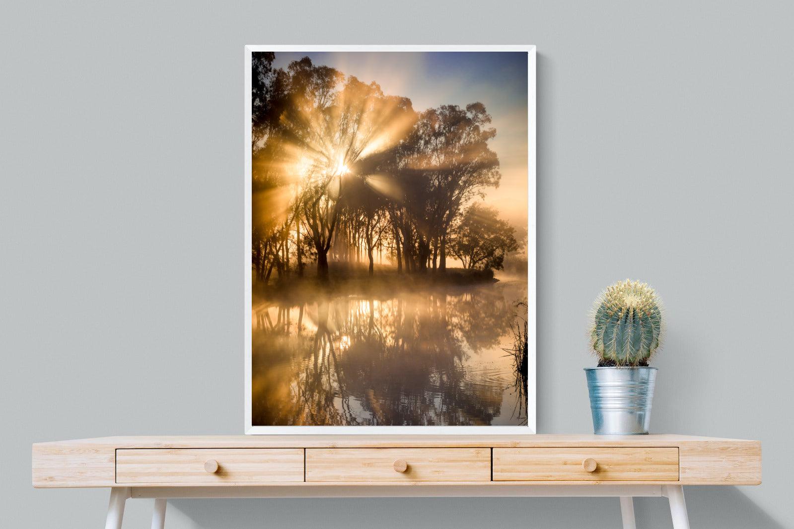 Misty Morning-Wall_Art-75 x 100cm-Mounted Canvas-White-Pixalot