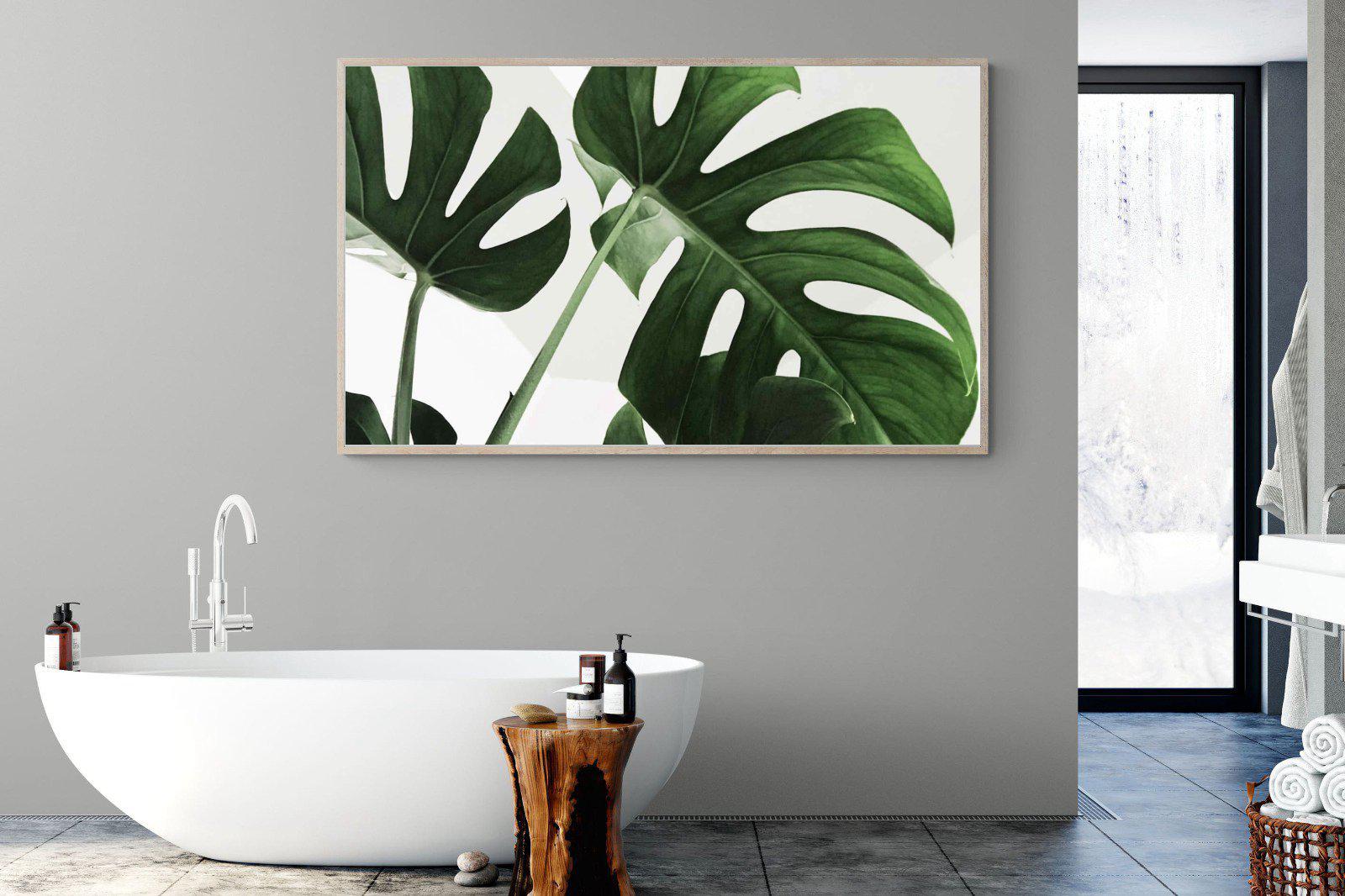 Monstera-Wall_Art-180 x 110cm-Mounted Canvas-Wood-Pixalot