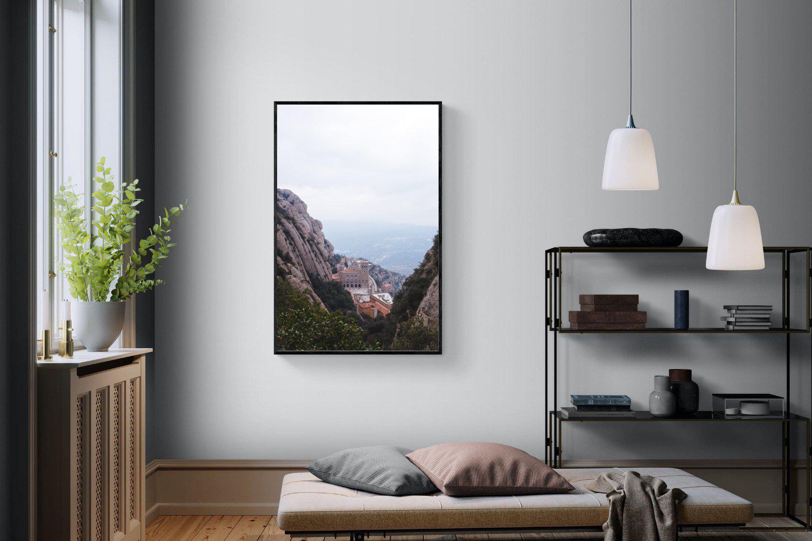 Montserrat-Wall_Art-100 x 150cm-Mounted Canvas-Black-Pixalot