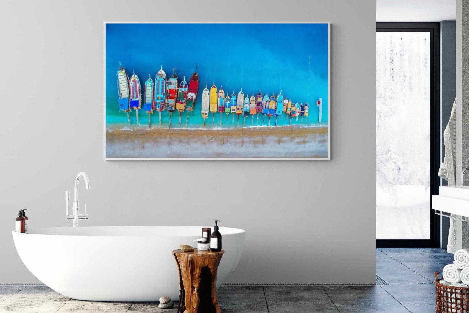 Moored-Wall_Art-180 x 110cm-Mounted Canvas-White-Pixalot