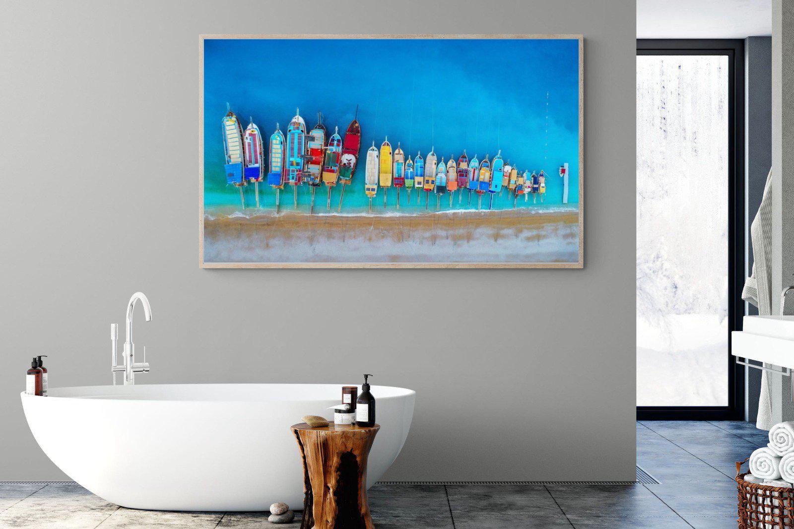 Moored-Wall_Art-180 x 110cm-Mounted Canvas-Wood-Pixalot