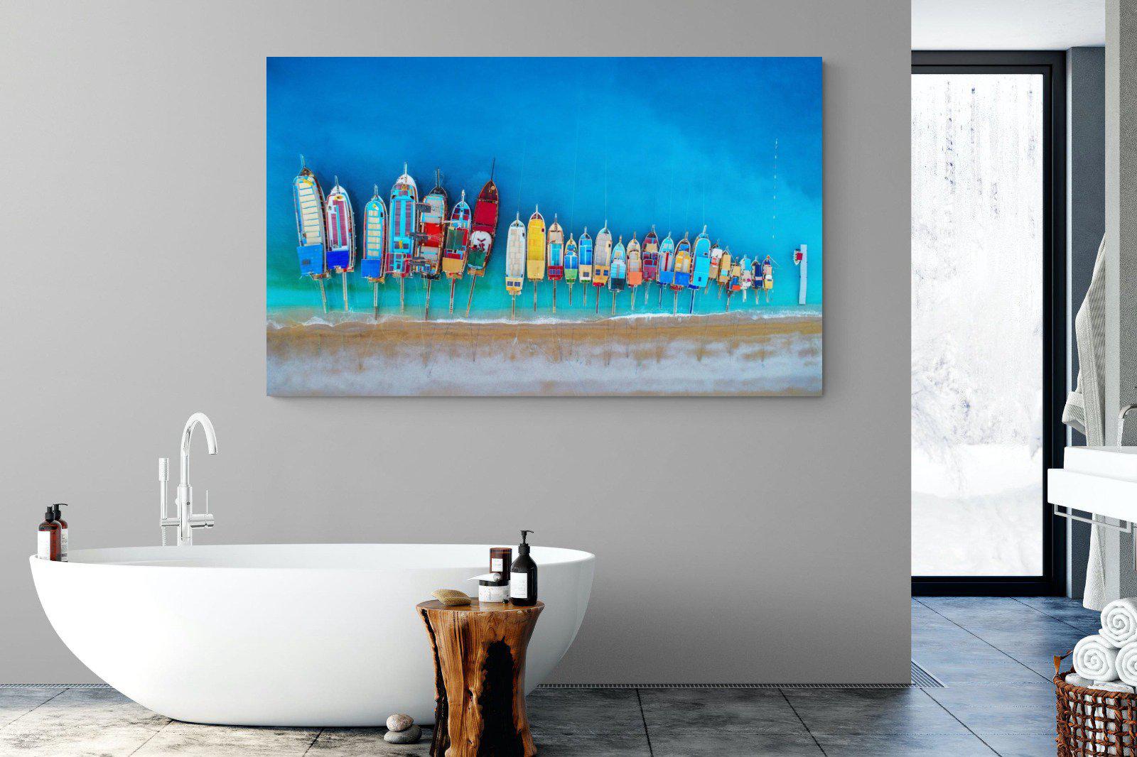 Moored-Wall_Art-180 x 110cm-Mounted Canvas-No Frame-Pixalot