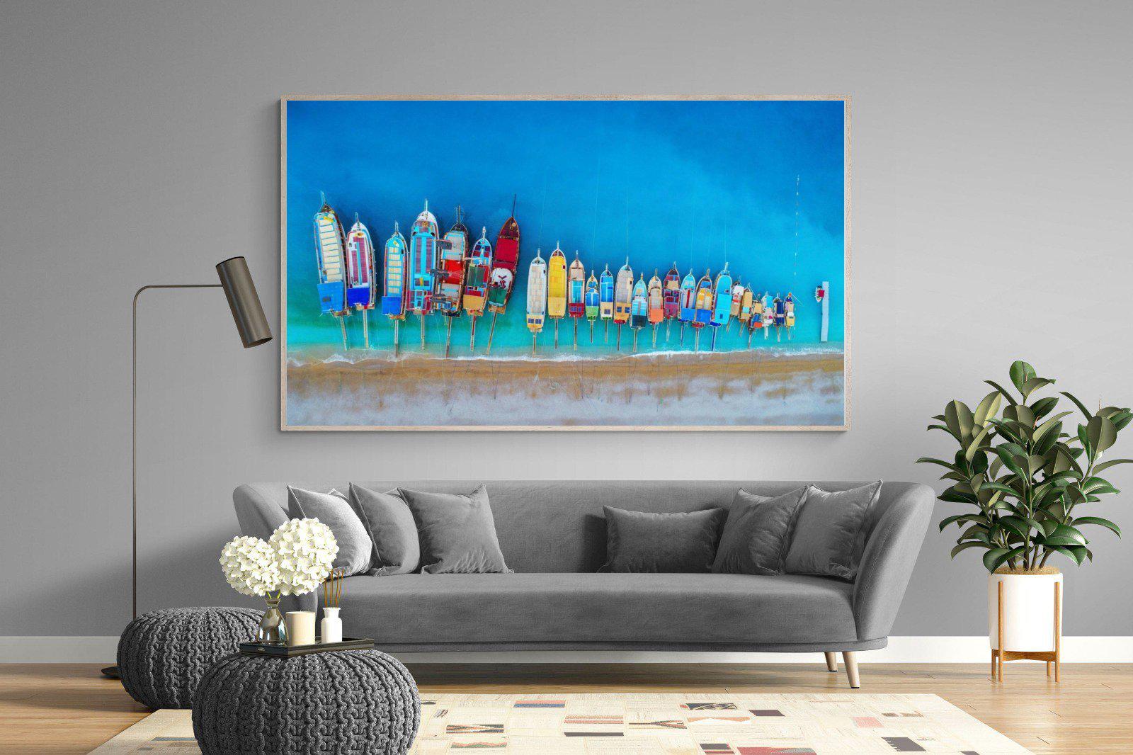 Moored-Wall_Art-220 x 130cm-Mounted Canvas-Wood-Pixalot