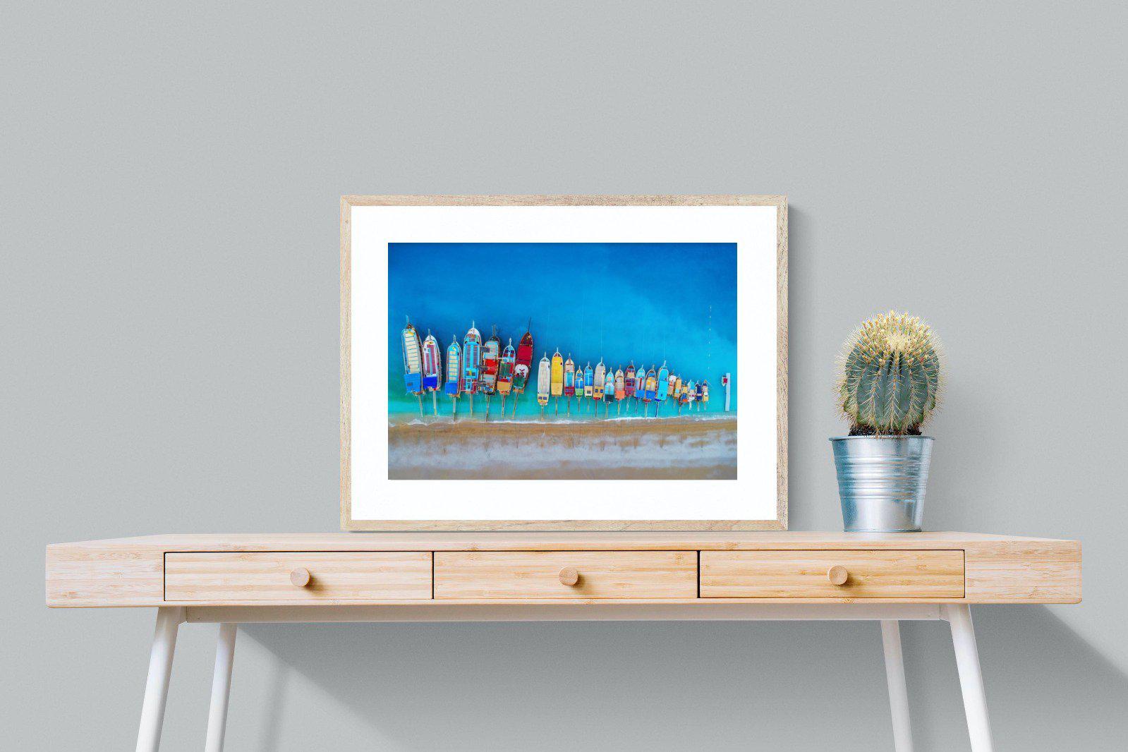 Moored-Wall_Art-80 x 60cm-Framed Print-Wood-Pixalot