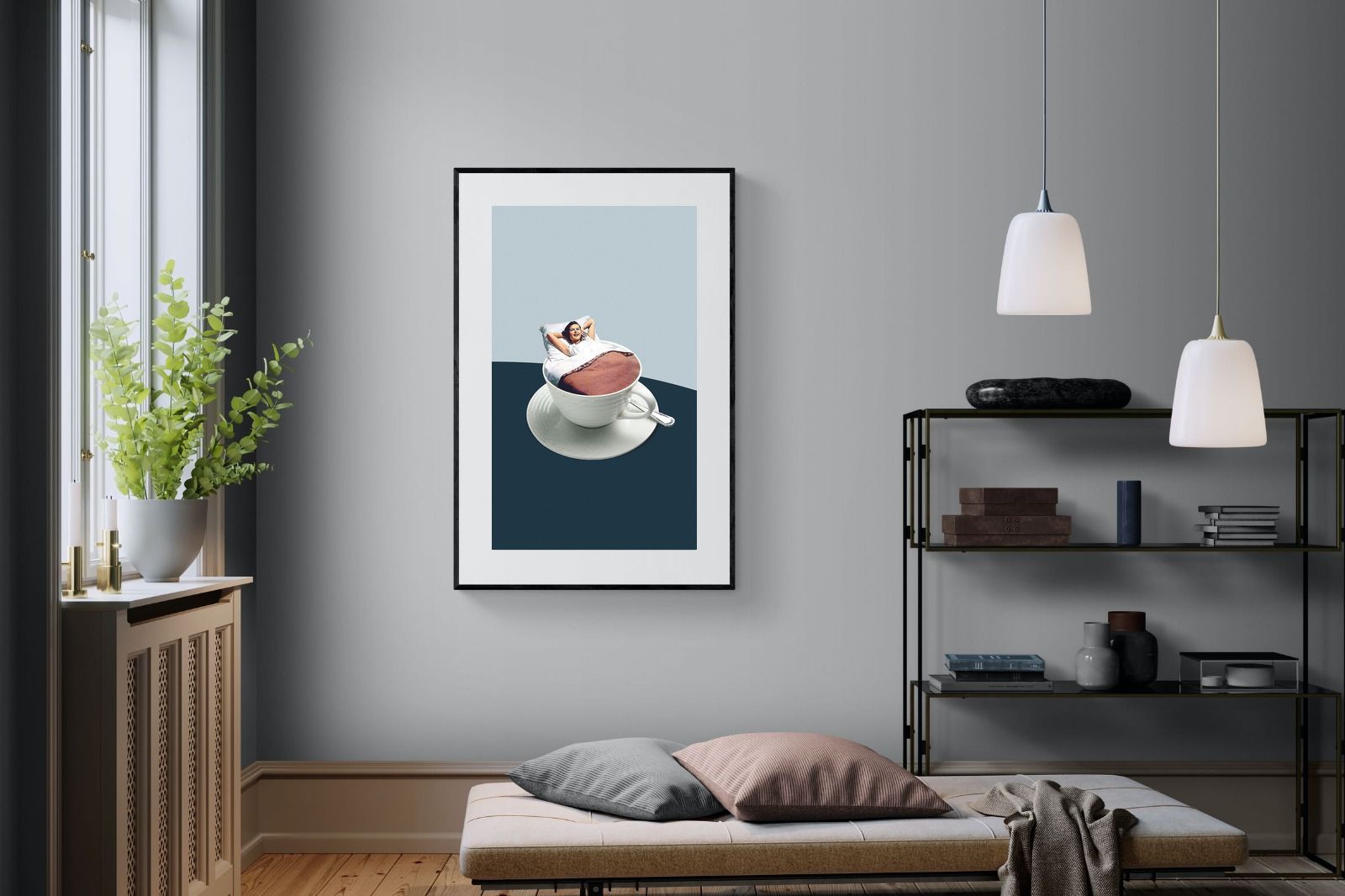 Morning Ritual-Wall_Art-100 x 150cm-Framed Print-Black-Pixalot