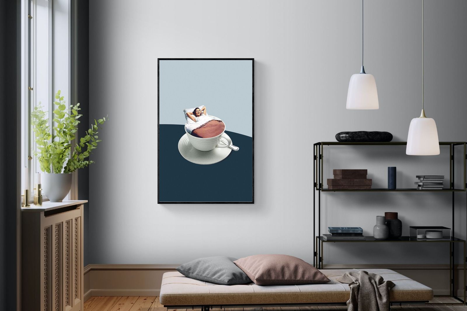 Morning Ritual-Wall_Art-100 x 150cm-Mounted Canvas-Black-Pixalot