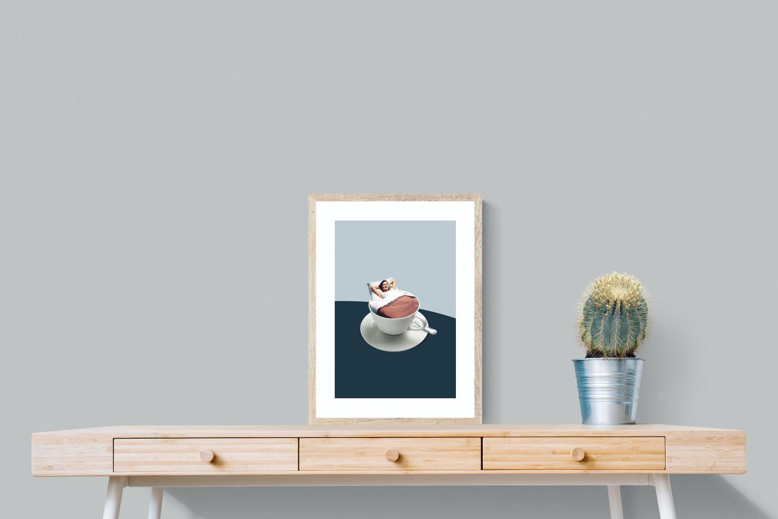 Morning Ritual-Wall_Art-45 x 60cm-Framed Print-Wood-Pixalot