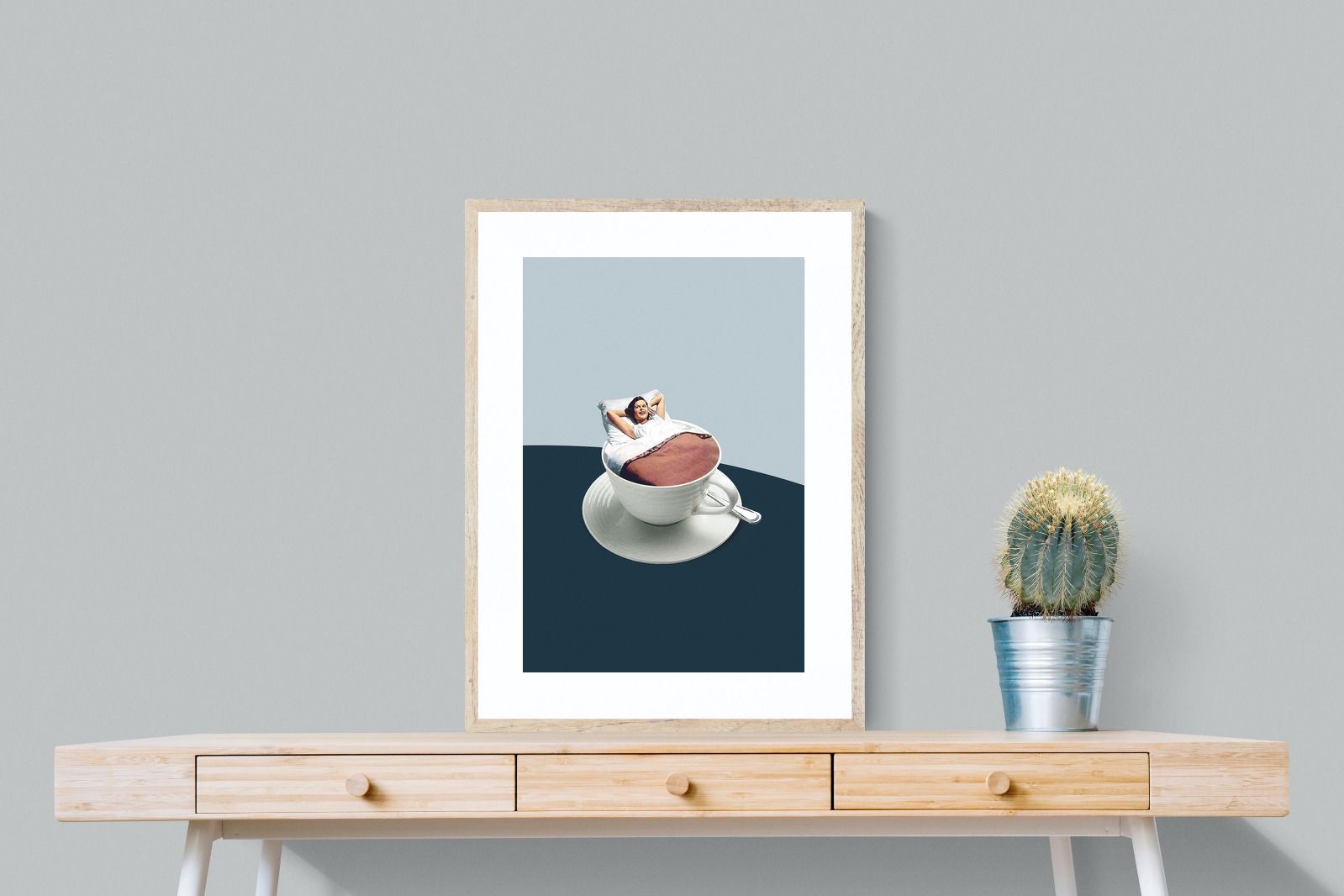 Morning Ritual-Wall_Art-60 x 80cm-Framed Print-Wood-Pixalot