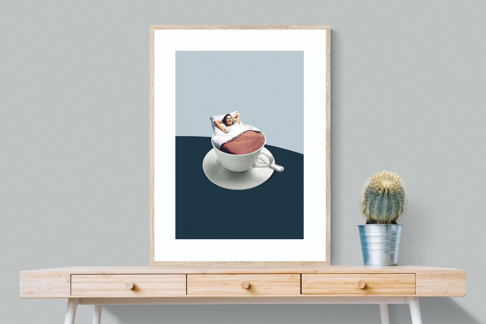 Morning Ritual-Wall_Art-75 x 100cm-Framed Print-Wood-Pixalot