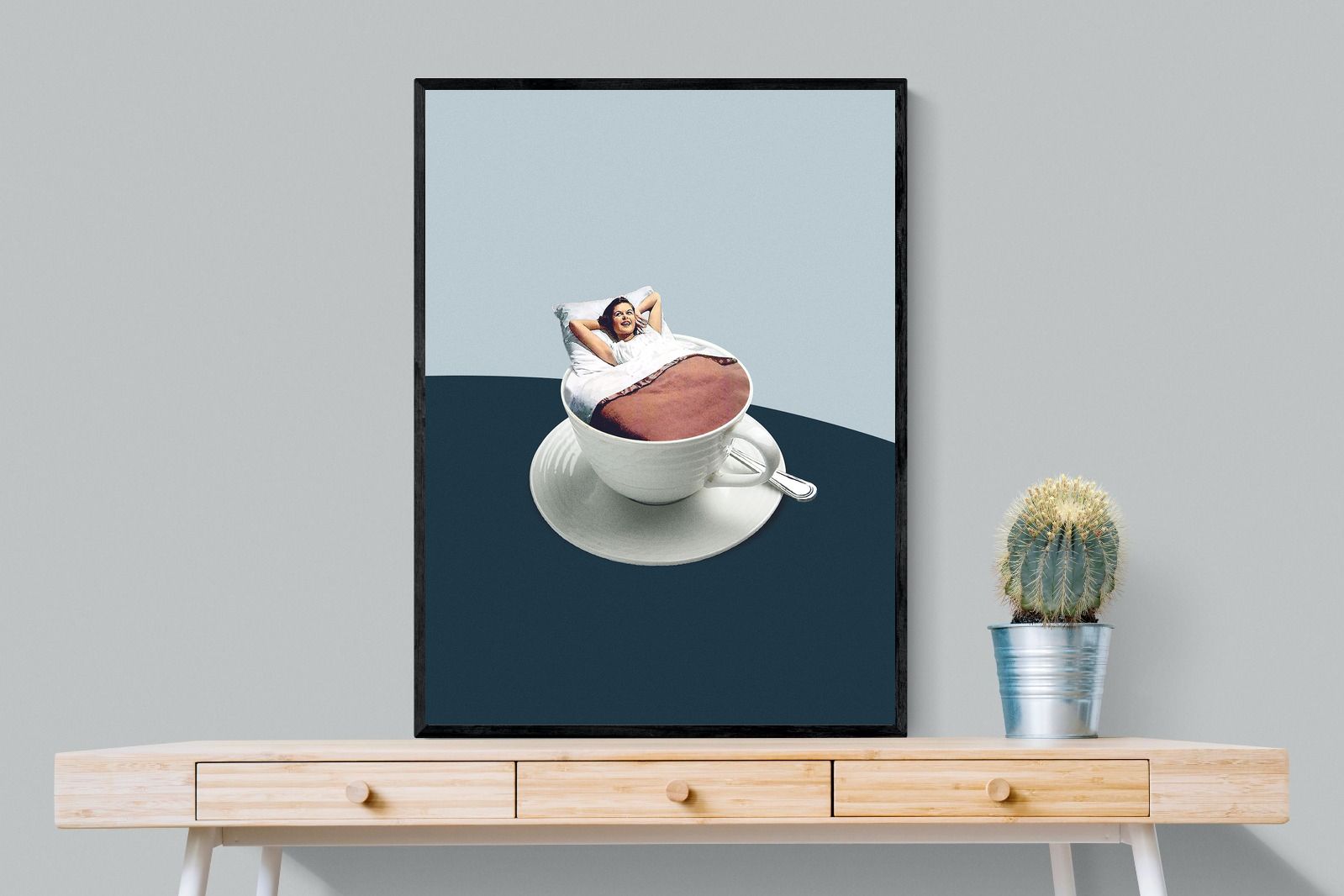 Morning Ritual-Wall_Art-75 x 100cm-Mounted Canvas-Black-Pixalot