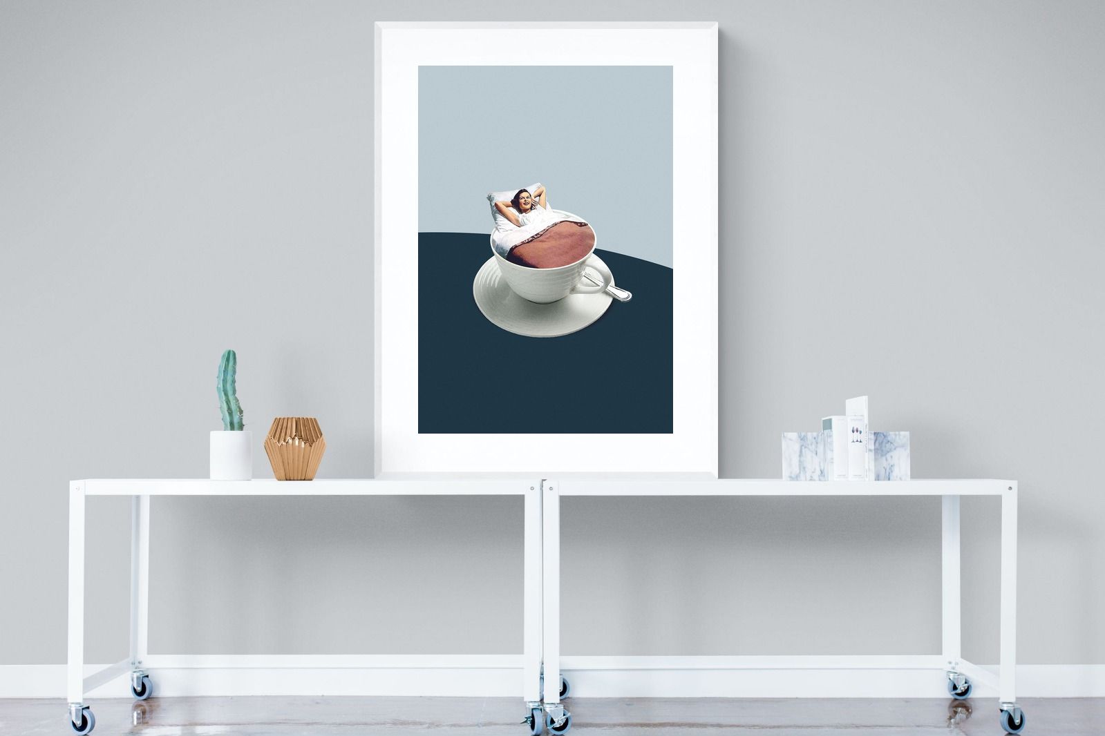 Morning Ritual-Wall_Art-90 x 120cm-Framed Print-White-Pixalot