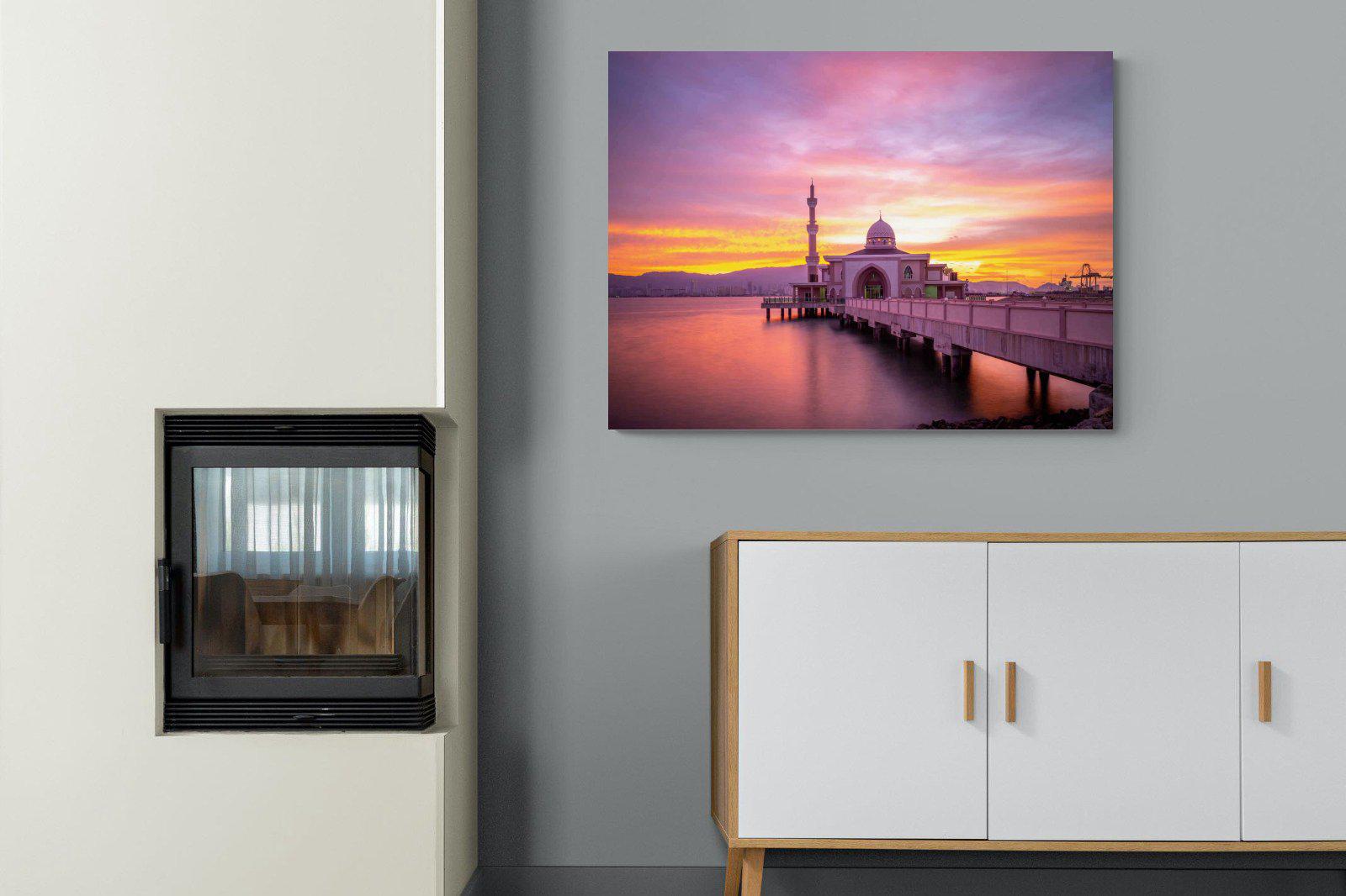 Mosque-Wall_Art-100 x 75cm-Mounted Canvas-No Frame-Pixalot