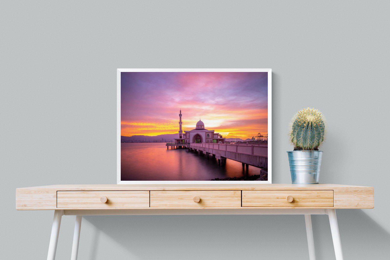 Mosque-Wall_Art-80 x 60cm-Mounted Canvas-White-Pixalot