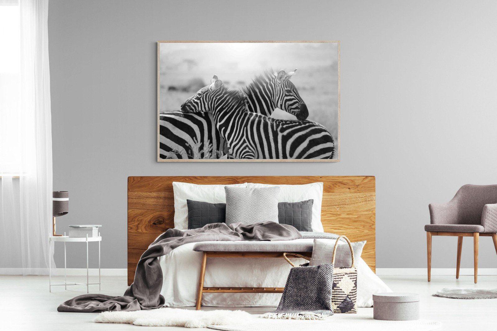 Mother & Foal-Wall_Art-150 x 100cm-Mounted Canvas-Wood-Pixalot