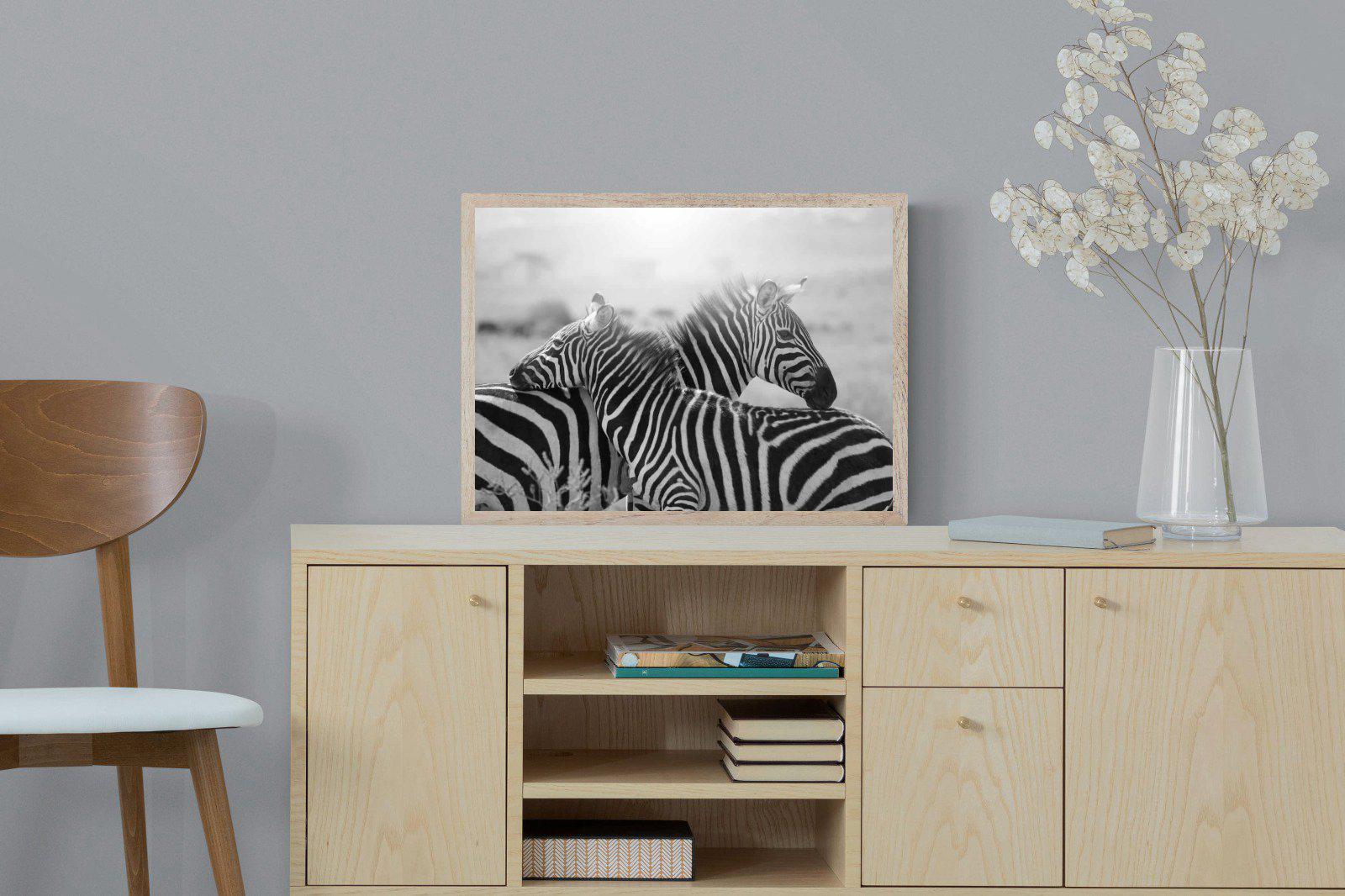 Mother & Foal-Wall_Art-60 x 45cm-Mounted Canvas-Wood-Pixalot