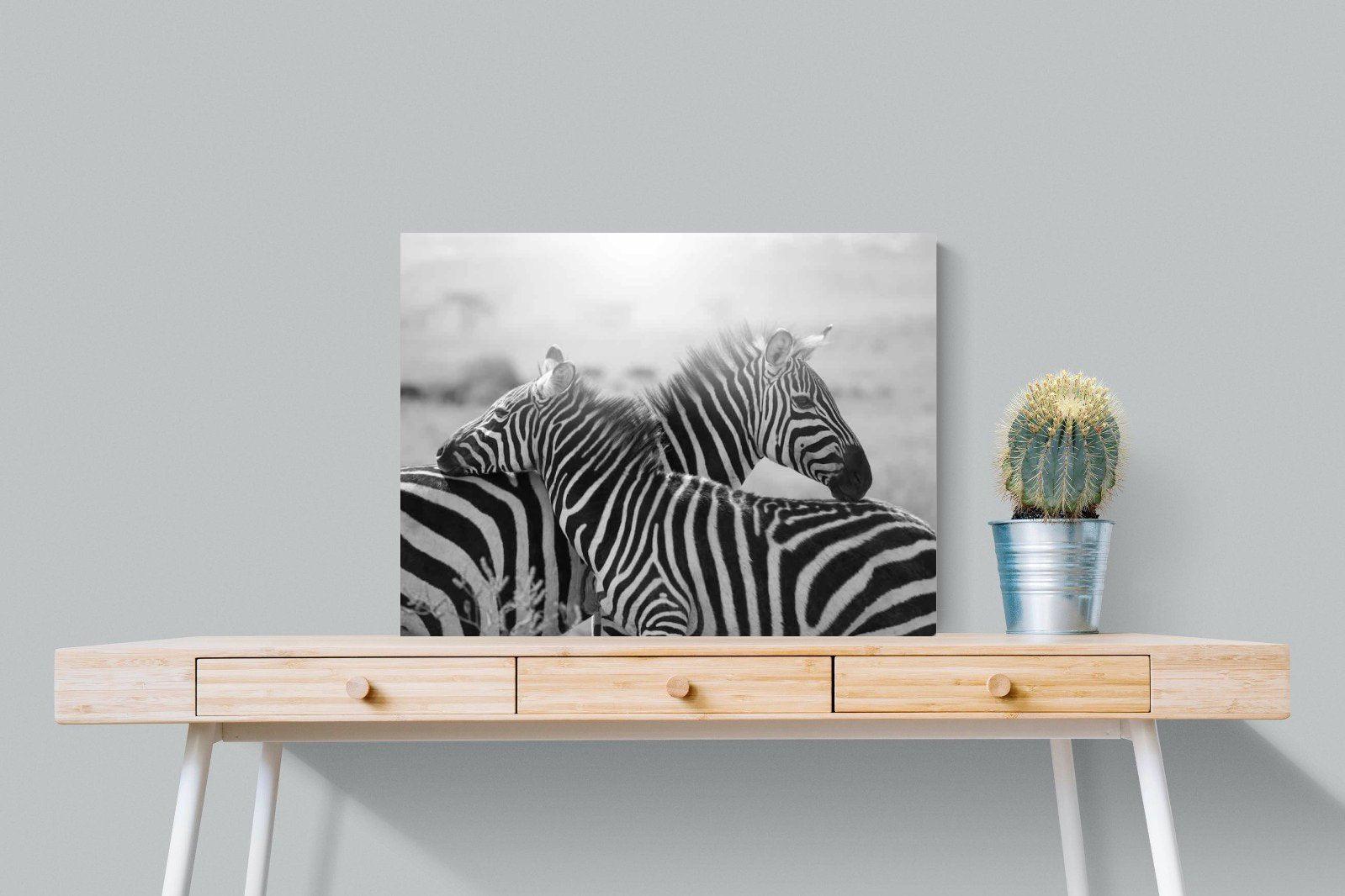 Mother & Foal-Wall_Art-80 x 60cm-Mounted Canvas-No Frame-Pixalot