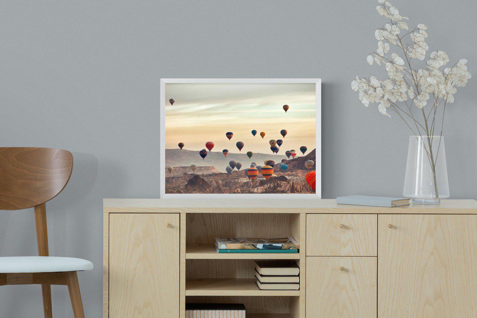 Mountain Balloons-Wall_Art-60 x 45cm-Mounted Canvas-White-Pixalot