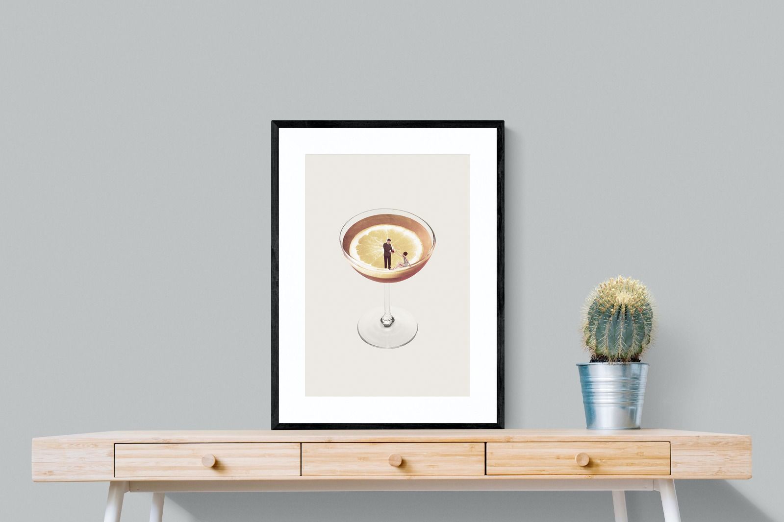 My Drink Needs a Drink-Wall_Art-60 x 80cm-Framed Print-Black-Pixalot