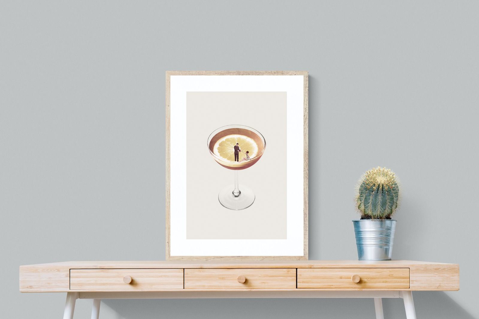 My Drink Needs a Drink-Wall_Art-60 x 80cm-Framed Print-Wood-Pixalot