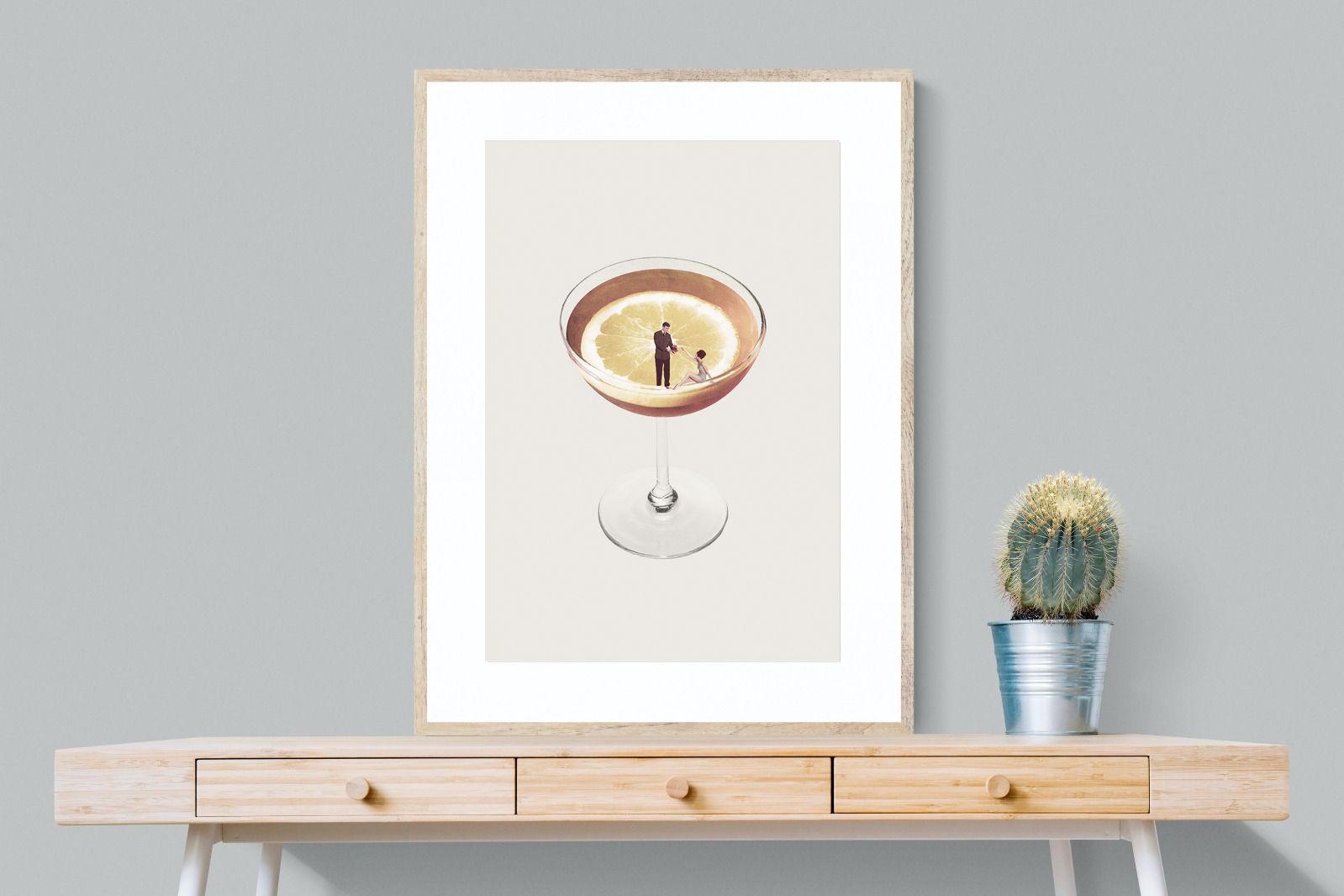 My Drink Needs a Drink-Wall_Art-75 x 100cm-Framed Print-Wood-Pixalot