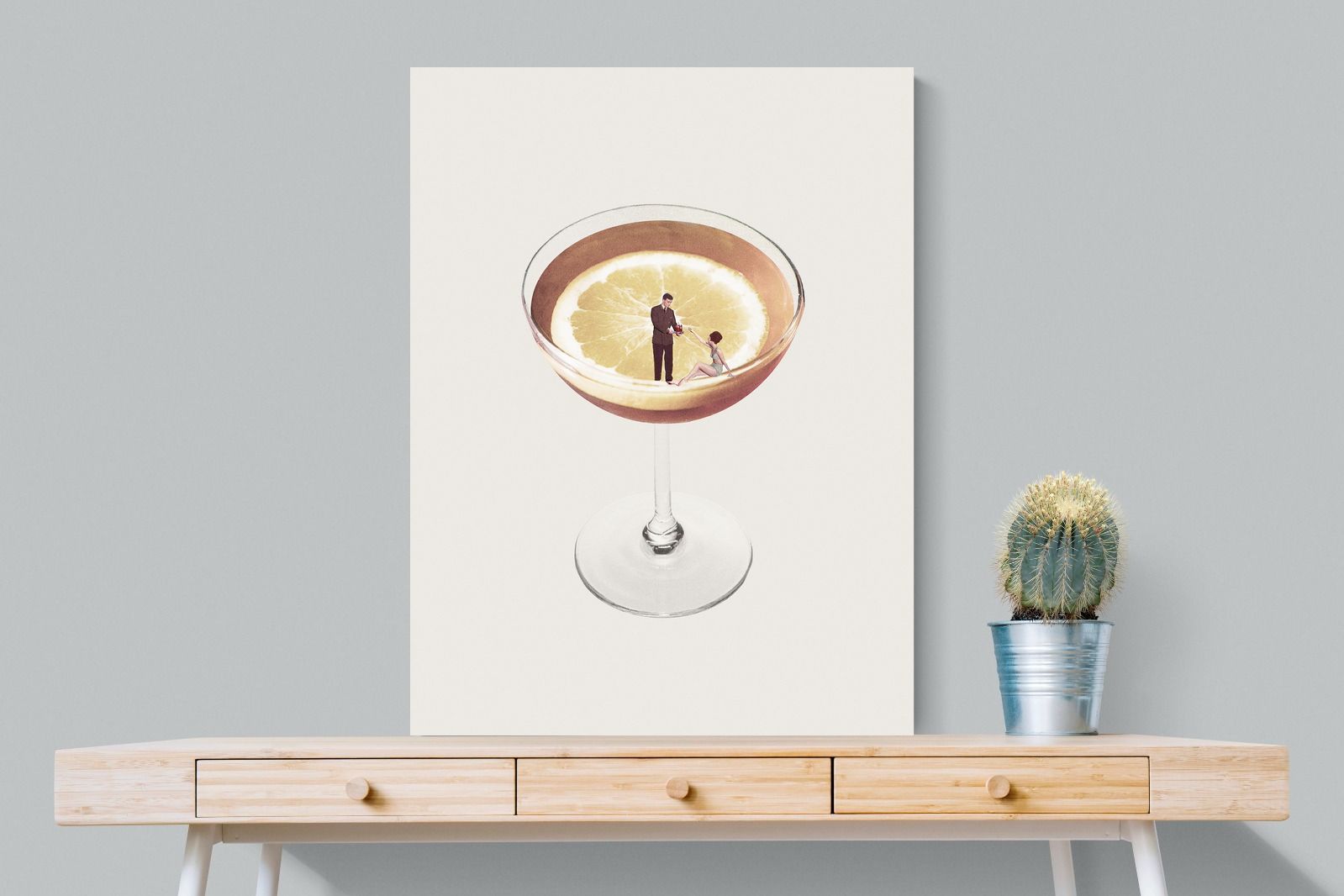 My Drink Needs a Drink-Wall_Art-75 x 100cm-Mounted Canvas-No Frame-Pixalot