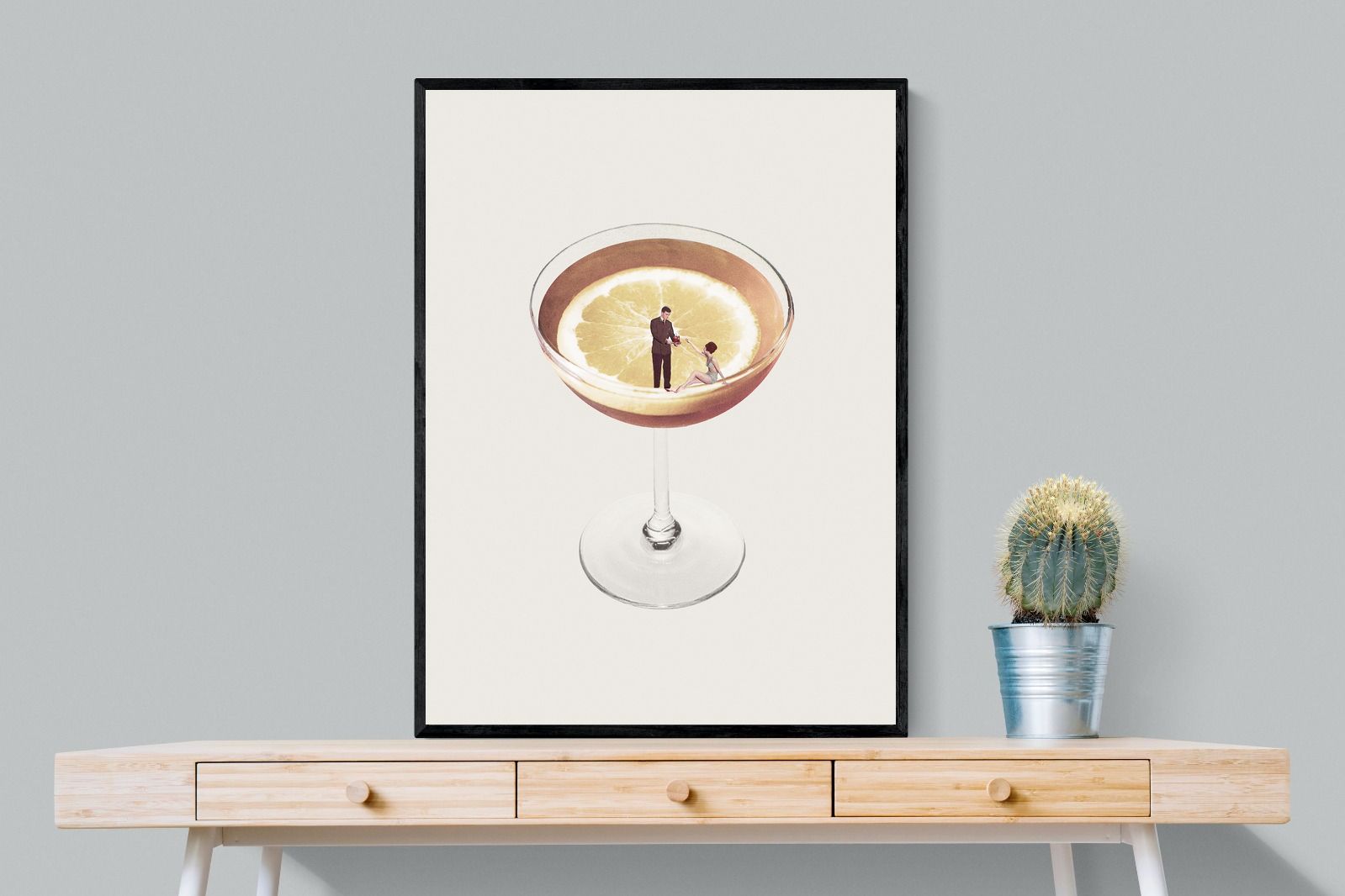 My Drink Needs a Drink-Wall_Art-75 x 100cm-Mounted Canvas-Black-Pixalot