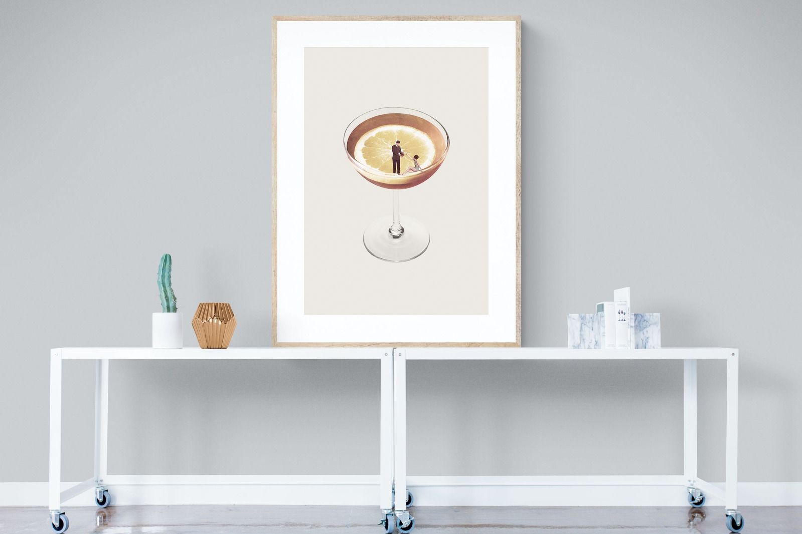 My Drink Needs a Drink-Wall_Art-90 x 120cm-Framed Print-Wood-Pixalot