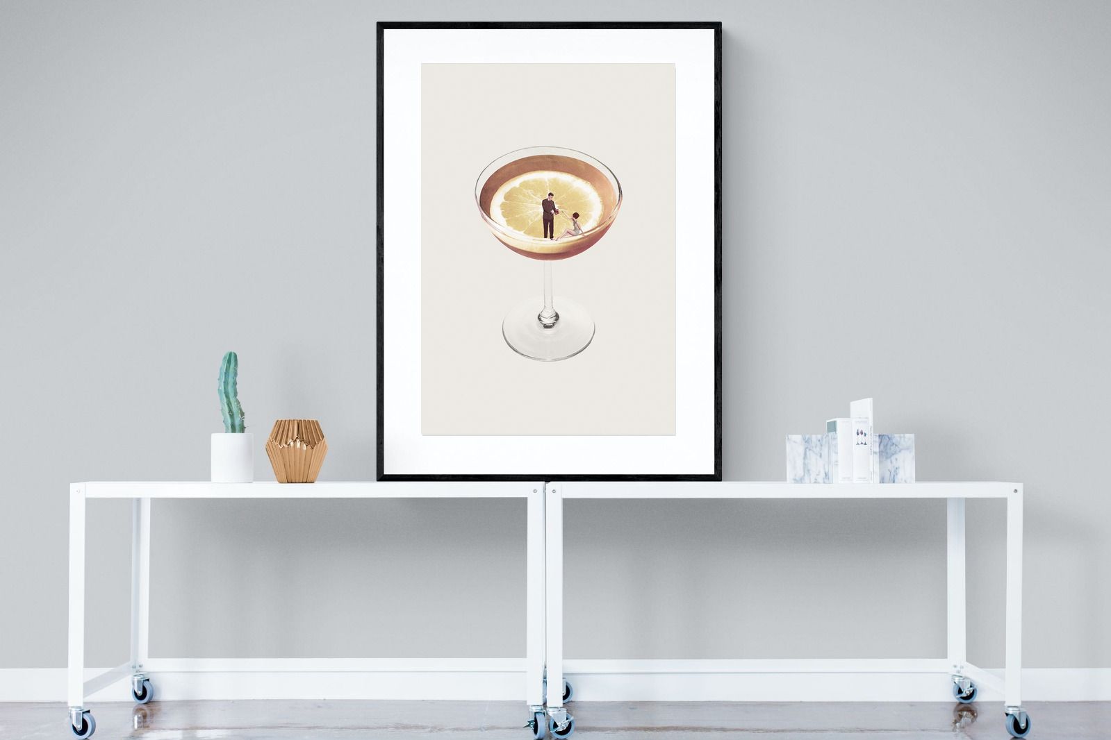 My Drink Needs a Drink-Wall_Art-90 x 120cm-Framed Print-Black-Pixalot