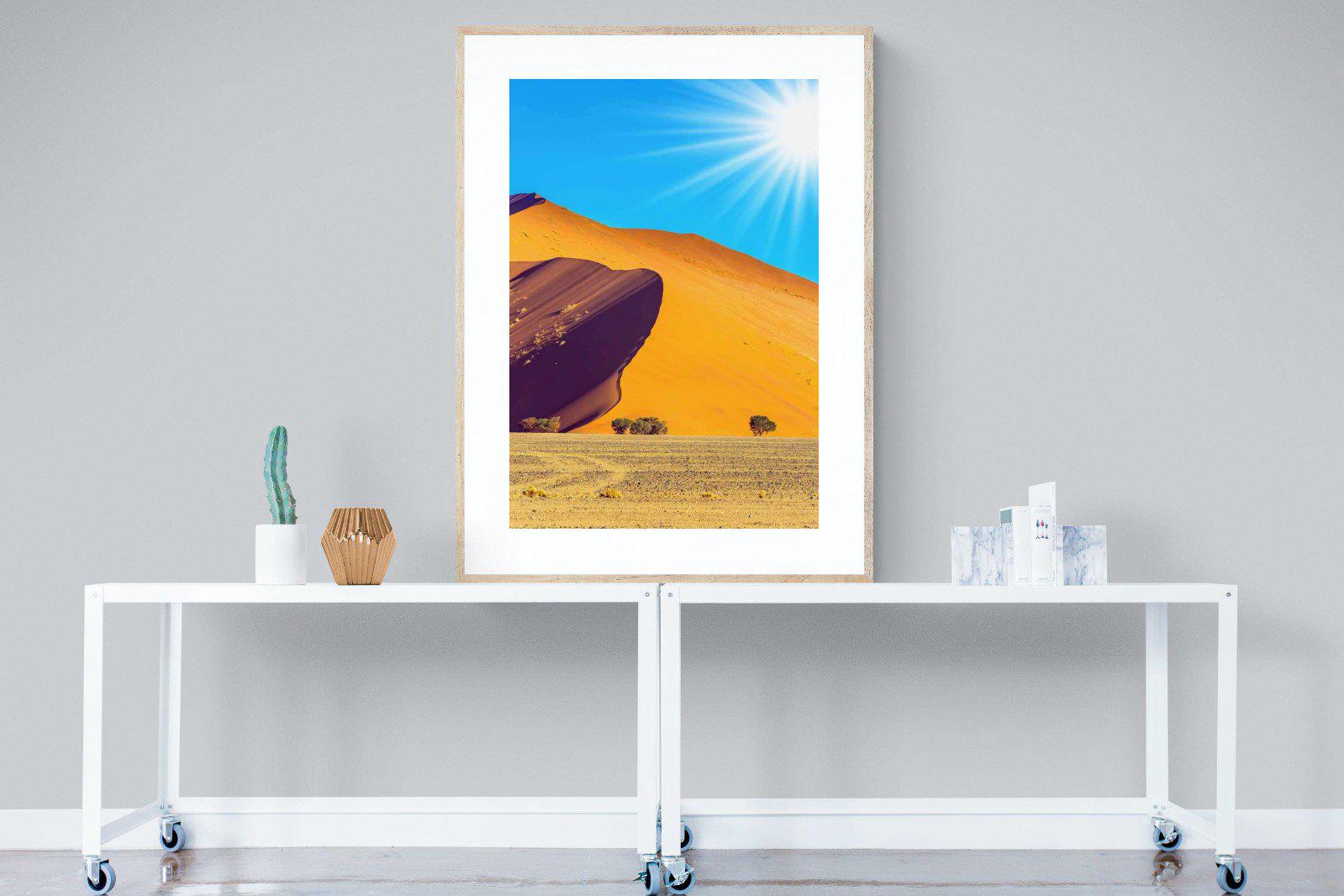 Namibian Landscape-Wall_Art-90 x 120cm-Framed Print-Wood-Pixalot