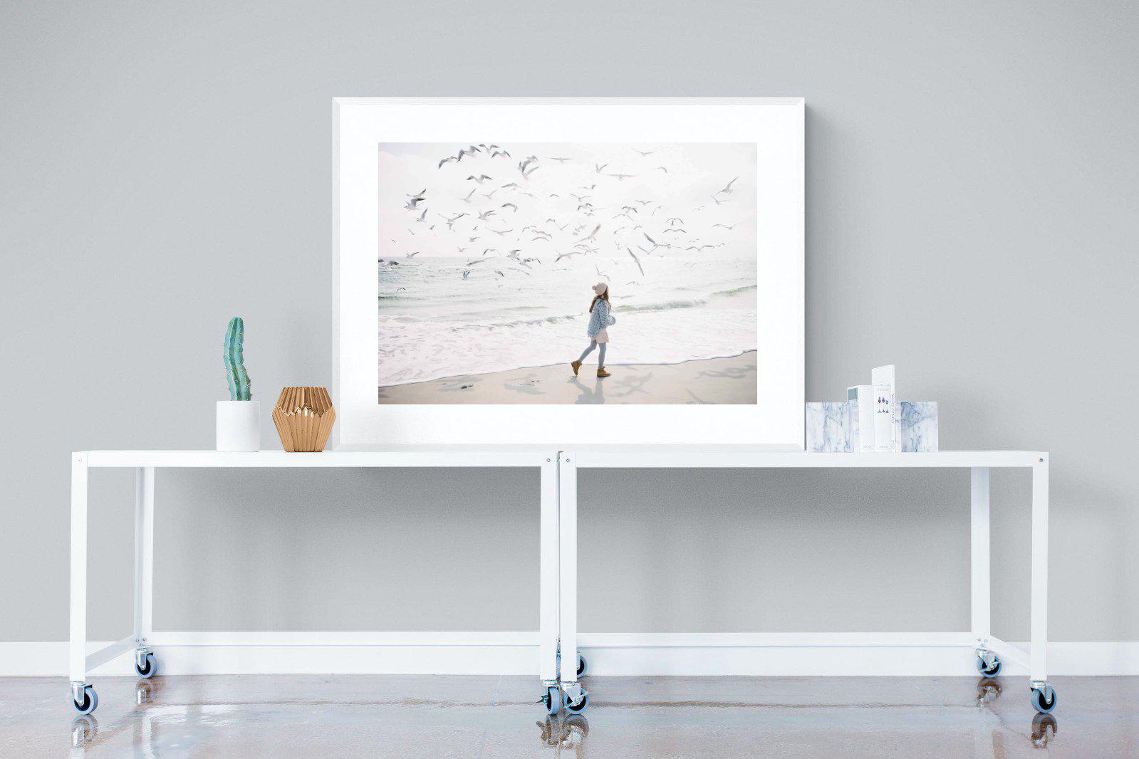 Nature's Playground-Wall_Art-120 x 90cm-Framed Print-White-Pixalot