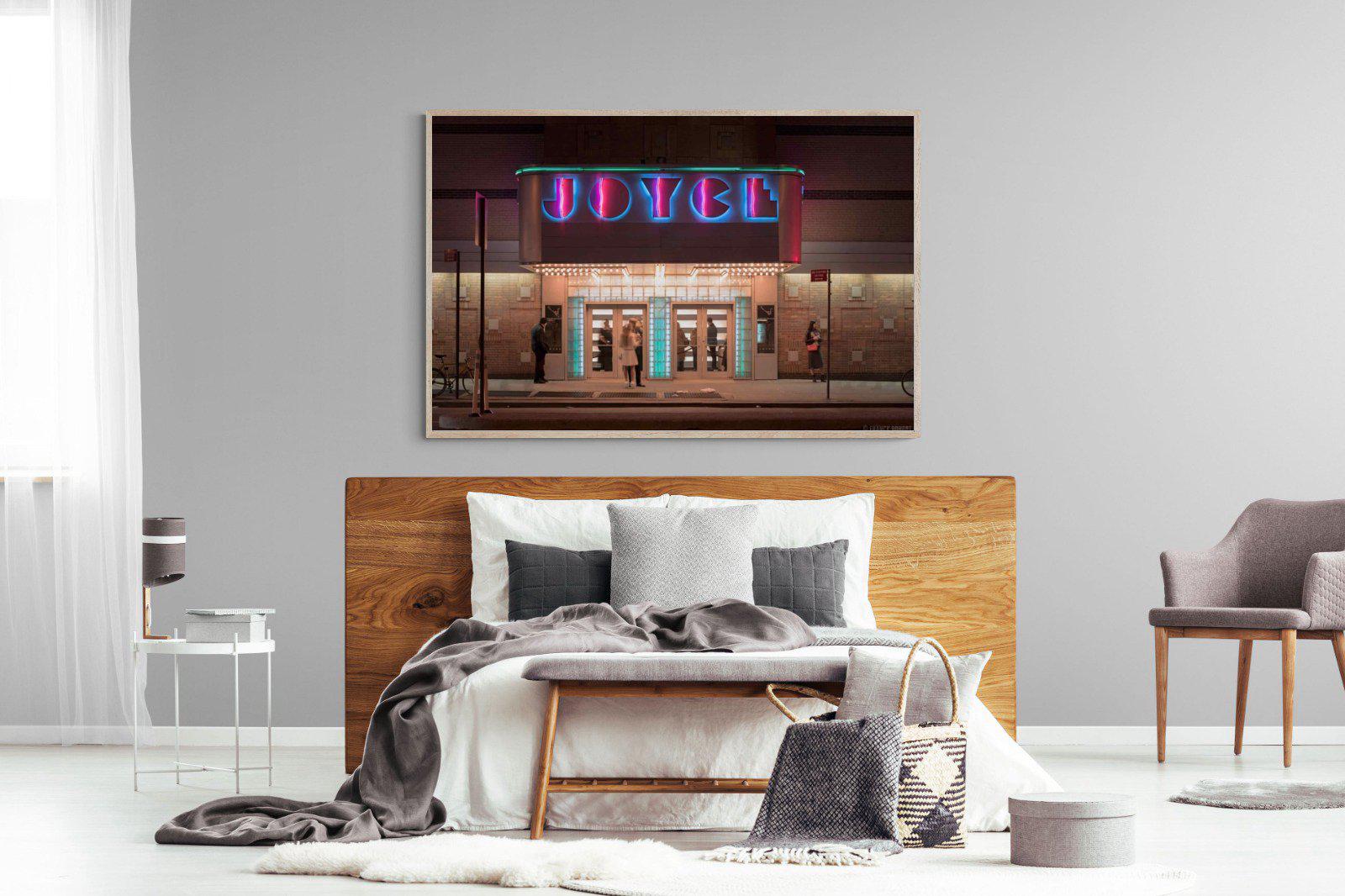 Neon Brooklyn-Wall_Art-150 x 100cm-Mounted Canvas-Wood-Pixalot