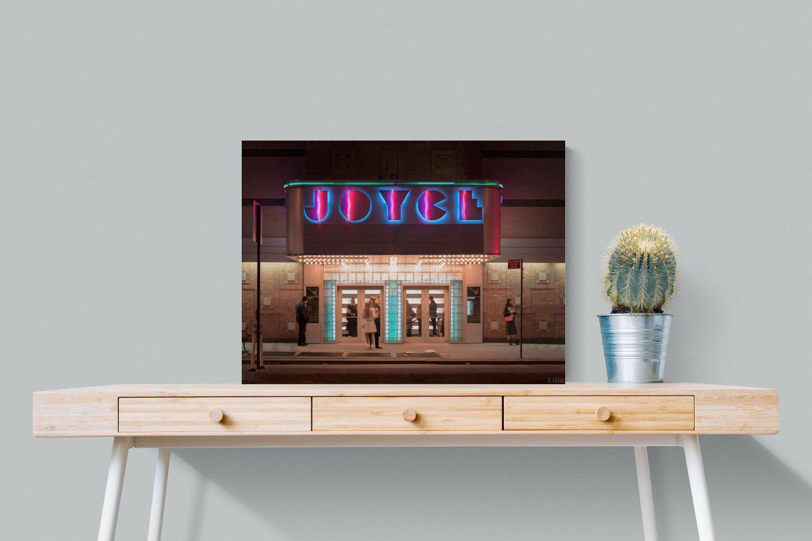 Neon Brooklyn-Wall_Art-80 x 60cm-Mounted Canvas-No Frame-Pixalot